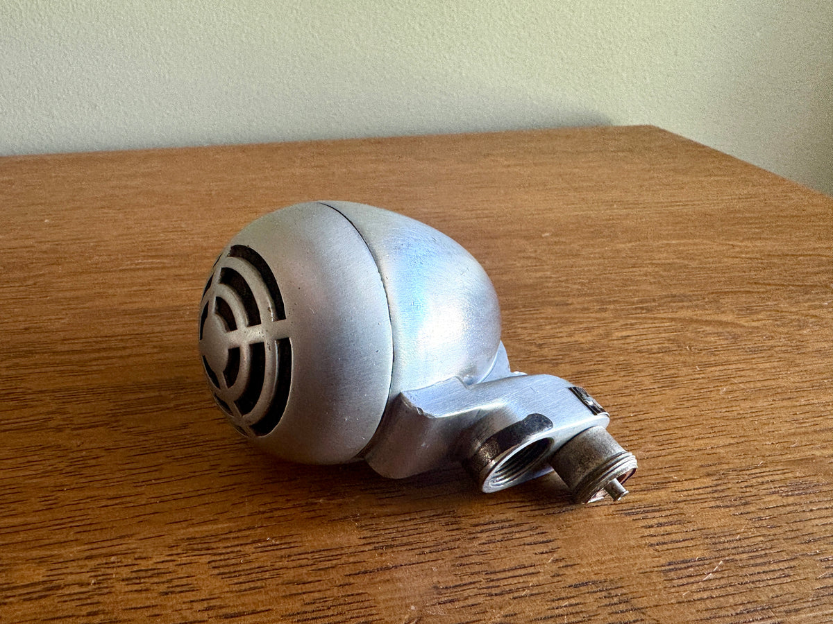 Vintage 1940′S Brushed-Chrome Turner CD Dynamic Microphone ~ 40's Bullet Microphone