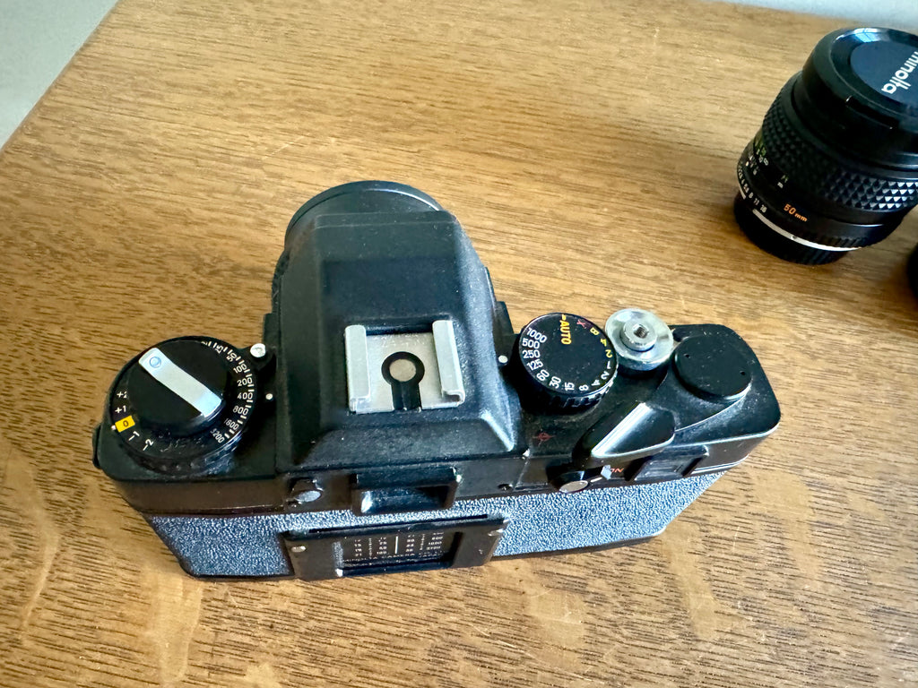 Vintage Minolta XE-7 35MM Film Camera with Extra Lens