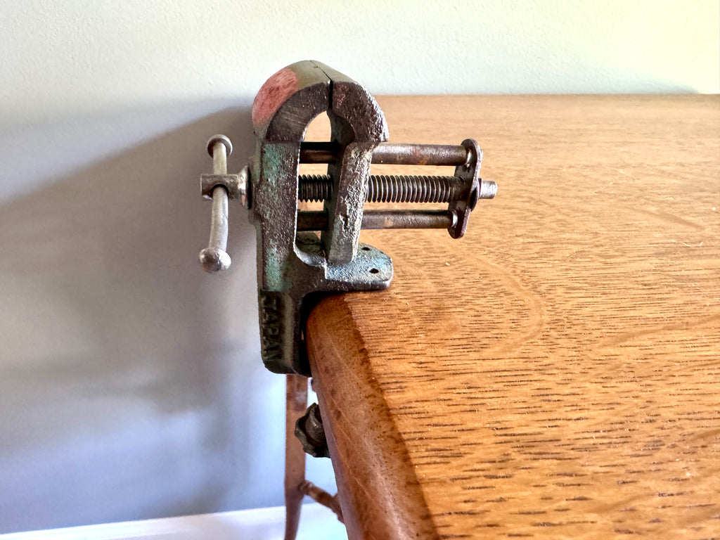 Vintage Small Jewelers Vise Japan Smooth Jaws ~ Table/desktop Hobby Vise