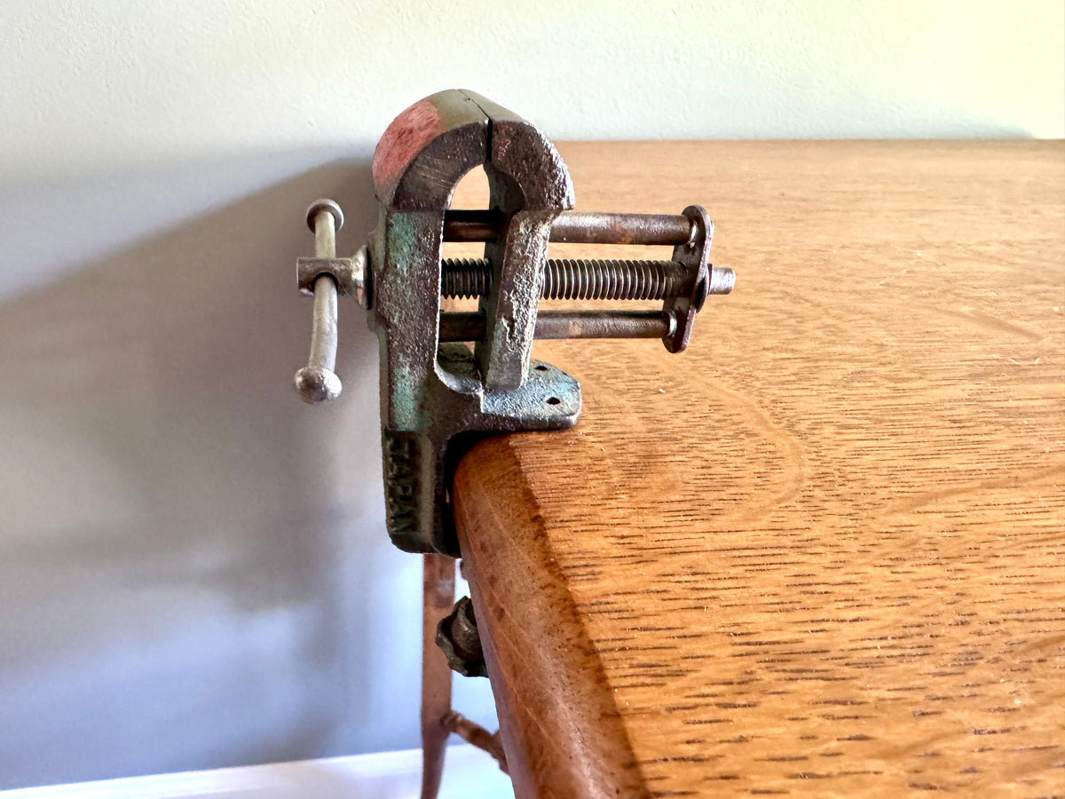 Vintage Small Jewelers Vise Japan Smooth Jaws ~ Table/desktop Hobby Vise