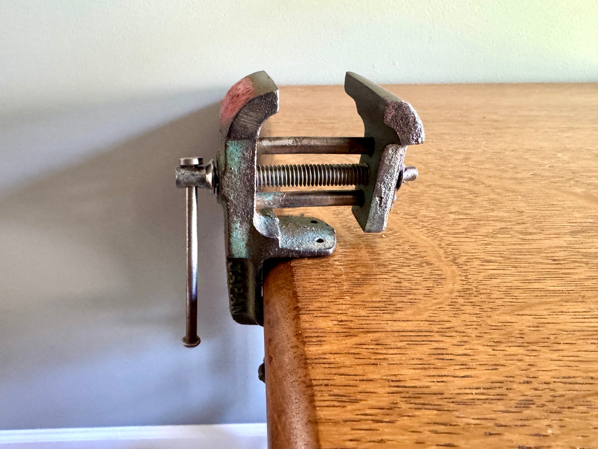 Vintage Small Jewelers Vise Japan Smooth Jaws ~ Table/desktop Hobby Vise