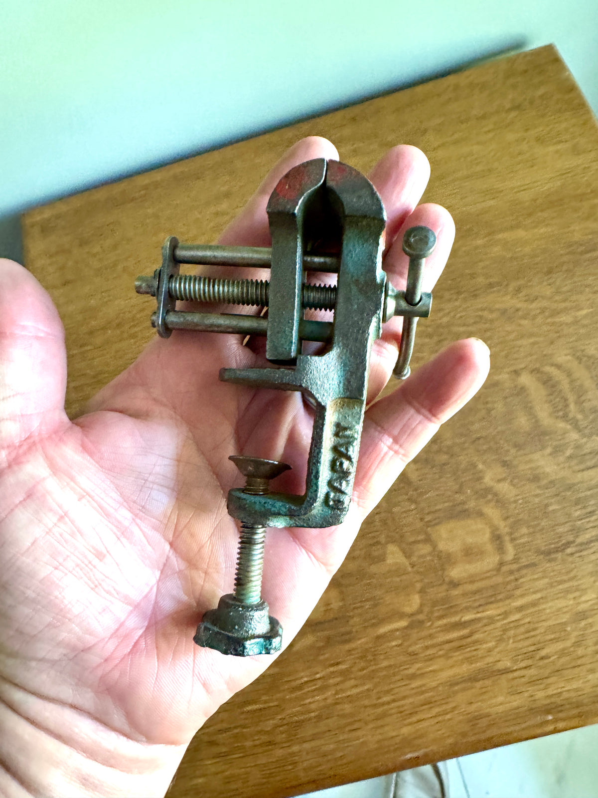 Vintage Small Jewelers Vise Japan Smooth Jaws ~ Table/desktop Hobby Vise
