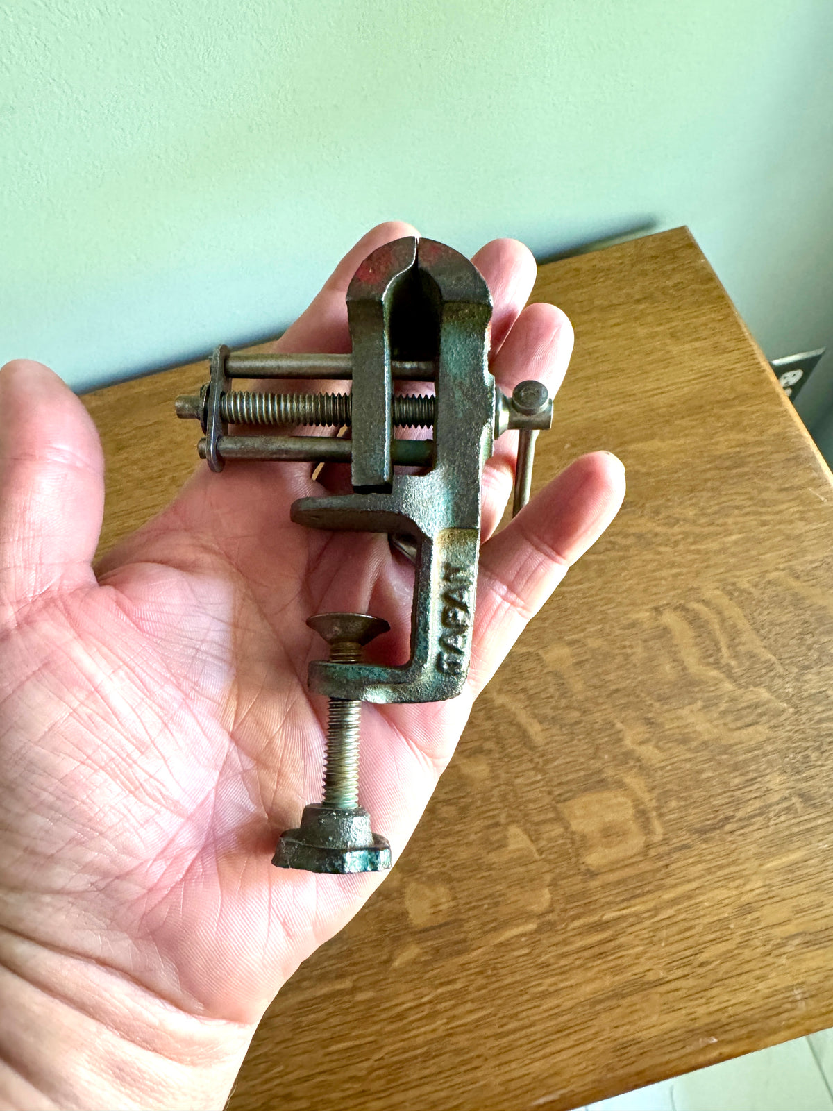 Vintage Small Jewelers Vise Japan Smooth Jaws ~ Table/desktop Hobby Vise