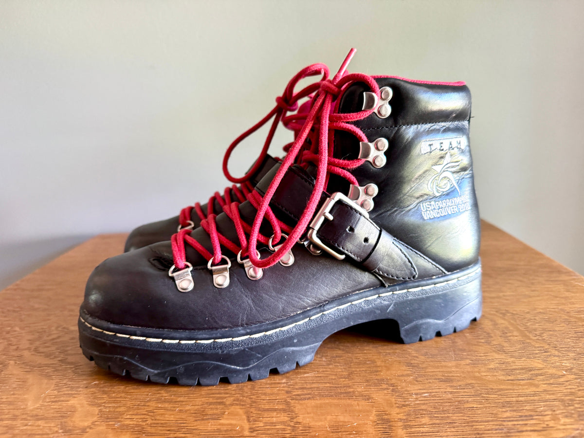 Polo Ralph Lauren Vancouver Team USA 2010 Paralympics Leather Boots Size 9