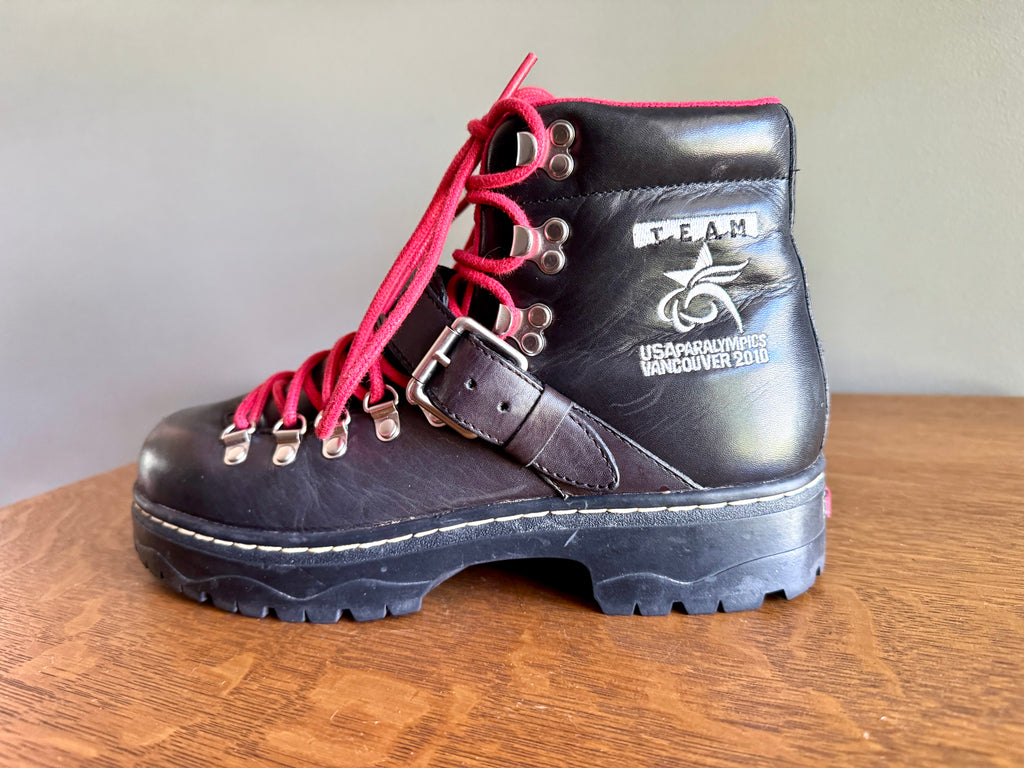 Polo Ralph Lauren Vancouver Team USA 2010 Paralympics Leather Boots Size 9