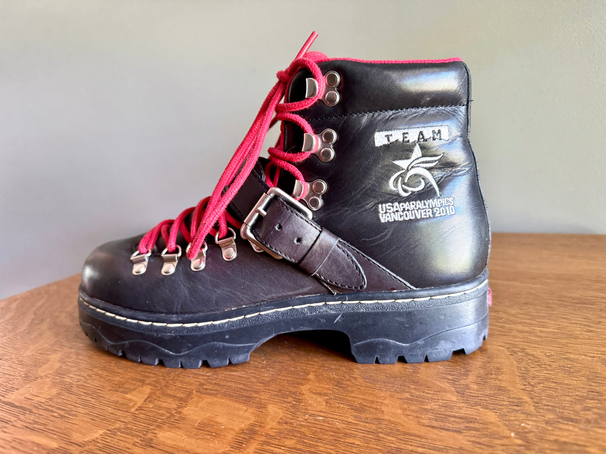 Polo Ralph Lauren Vancouver Team USA 2010 Paralympics Leather Boots Size 9