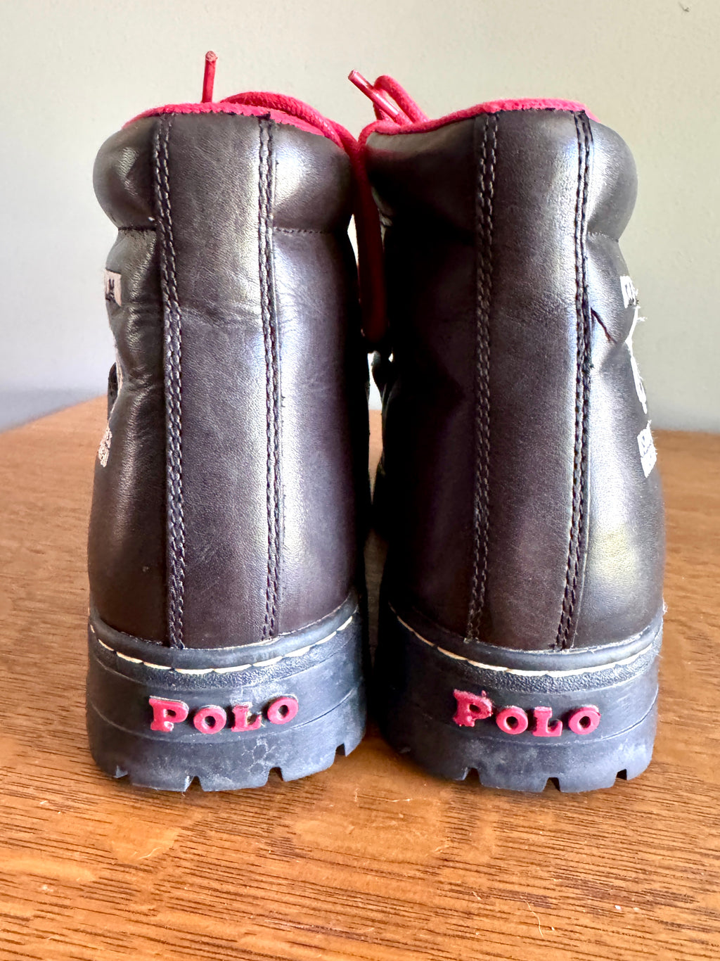 Polo Ralph Lauren Vancouver Team USA 2010 Paralympics Leather Boots Size 9