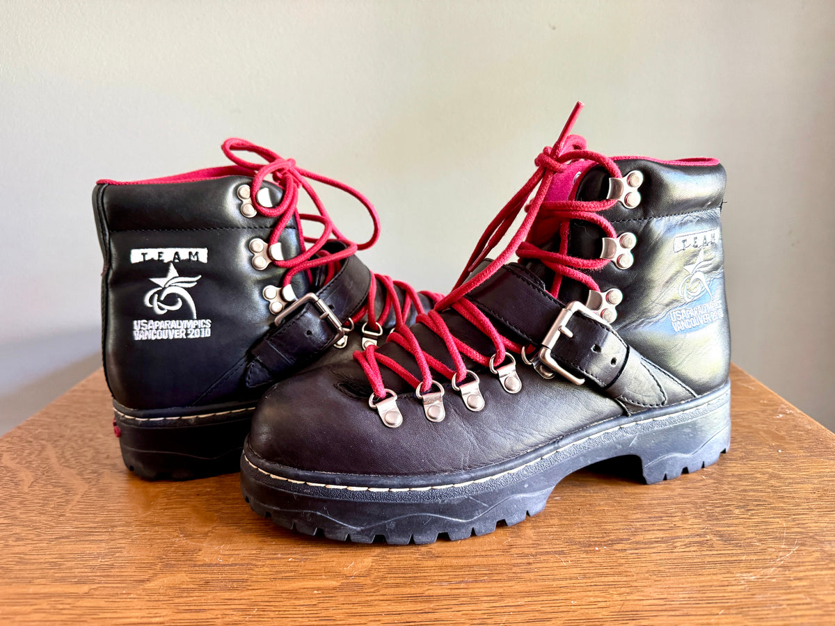 Polo Ralph Lauren Vancouver Team USA 2010 Paralympics Leather Boots Size 9
