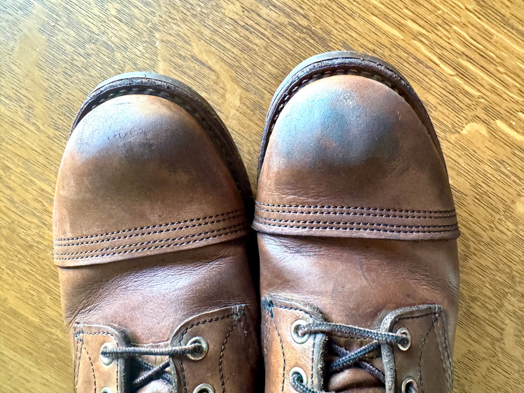 Red Wing Iron Ranger 8111 Brown Leather Lace-Up Work Boots ~ Cap-Toe Leather Boots