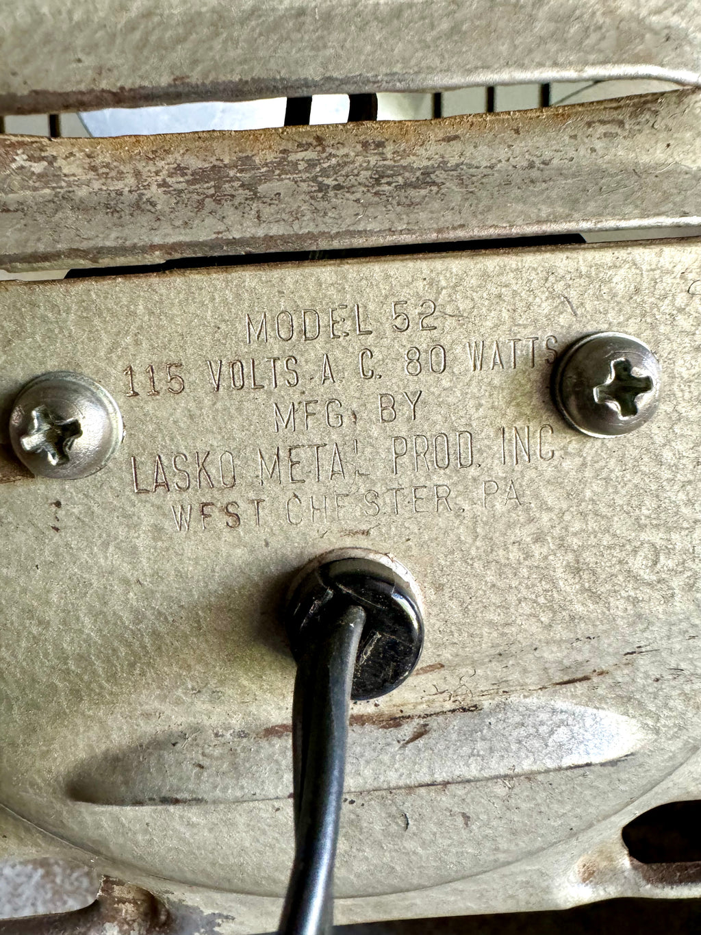 Vintage Bond Air Model 52 Fan | Atomic Lasko Desk Fan