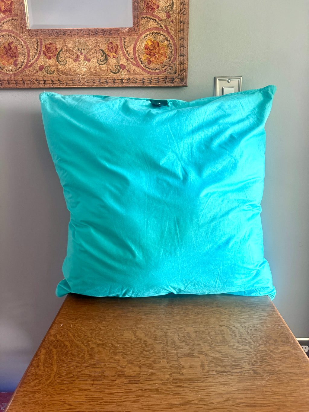 Ralph Lauren Pastel Plaid Support Pillow/Decorative Pillow ~ Large 24" Pastel Plaid RL Pillow