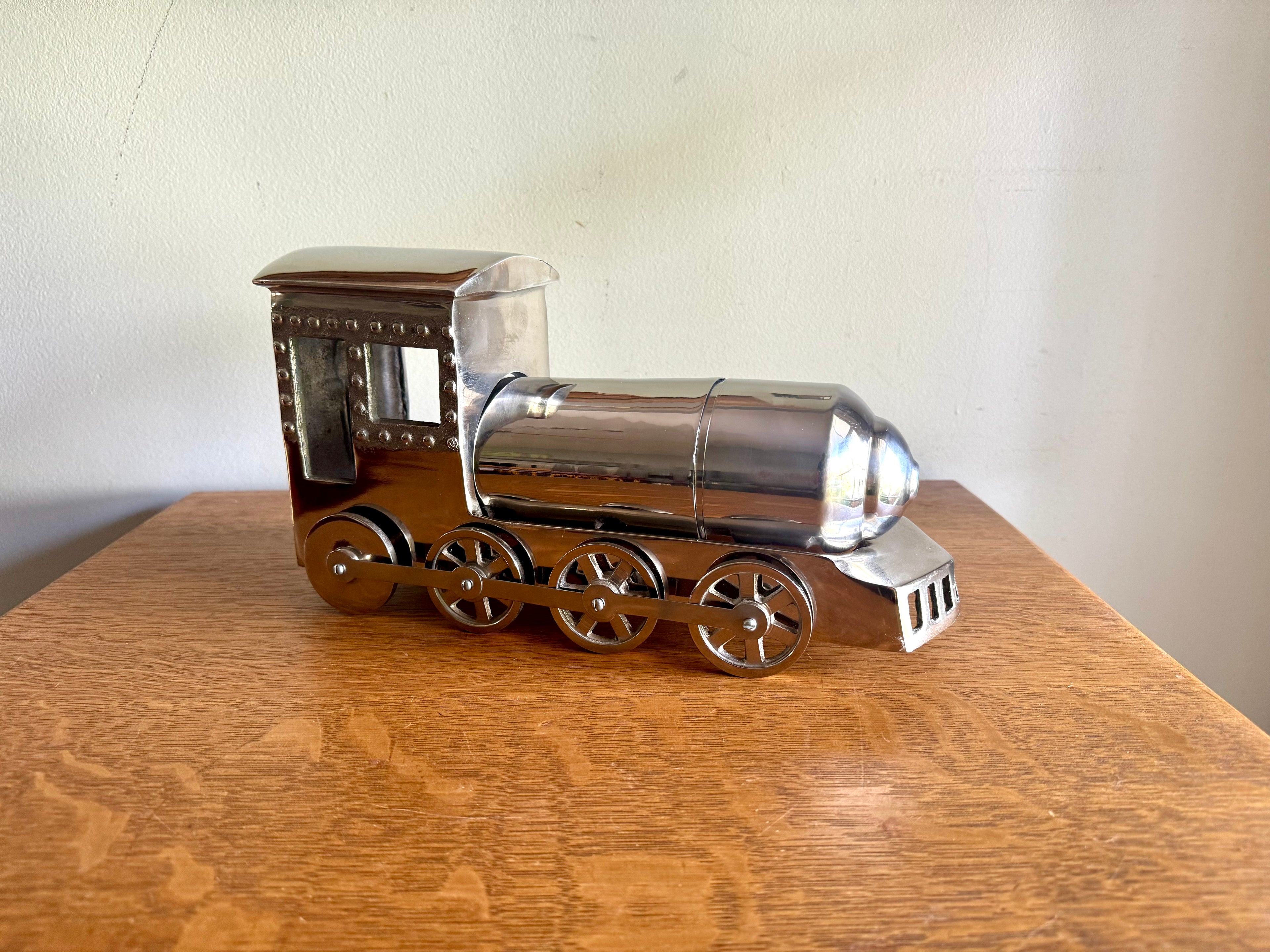 Stainless Locomotive Cocktail Shaker | Train Themed Drink Shaker