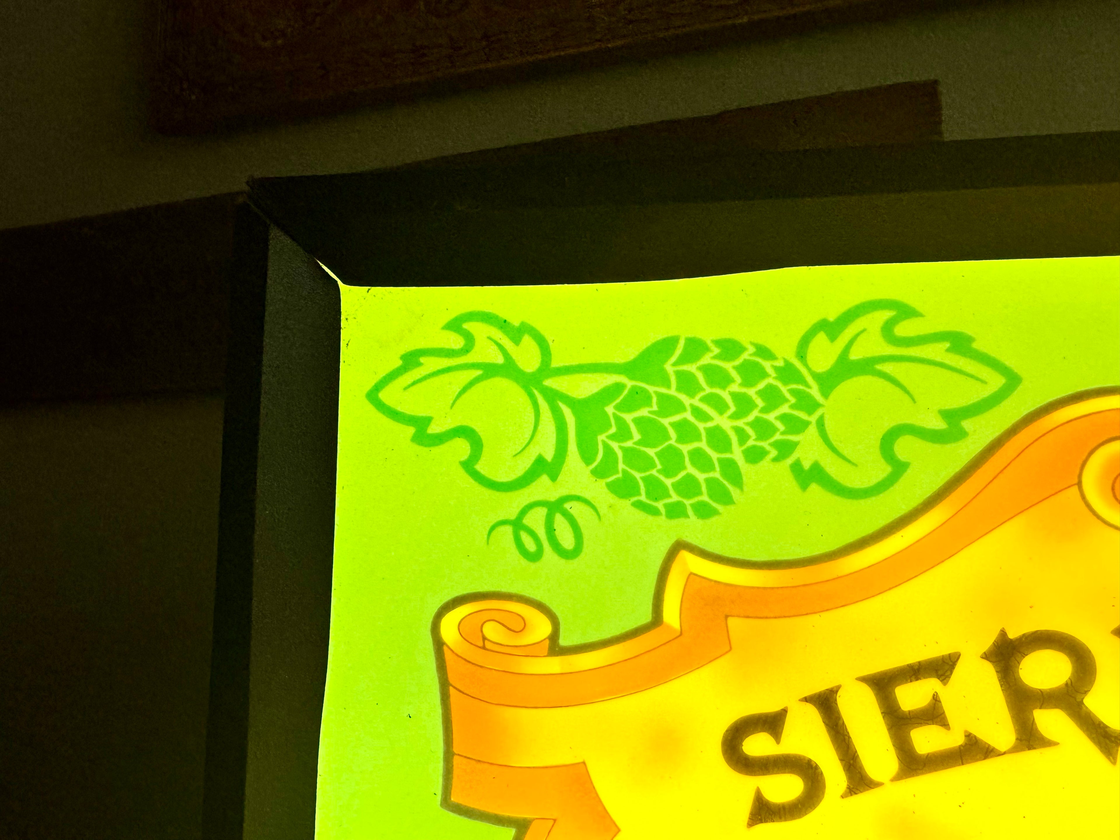 Vintage Sierra Nevada Lighted Advertisement Sign | Traditional Ales and Lagers Lighted Sign