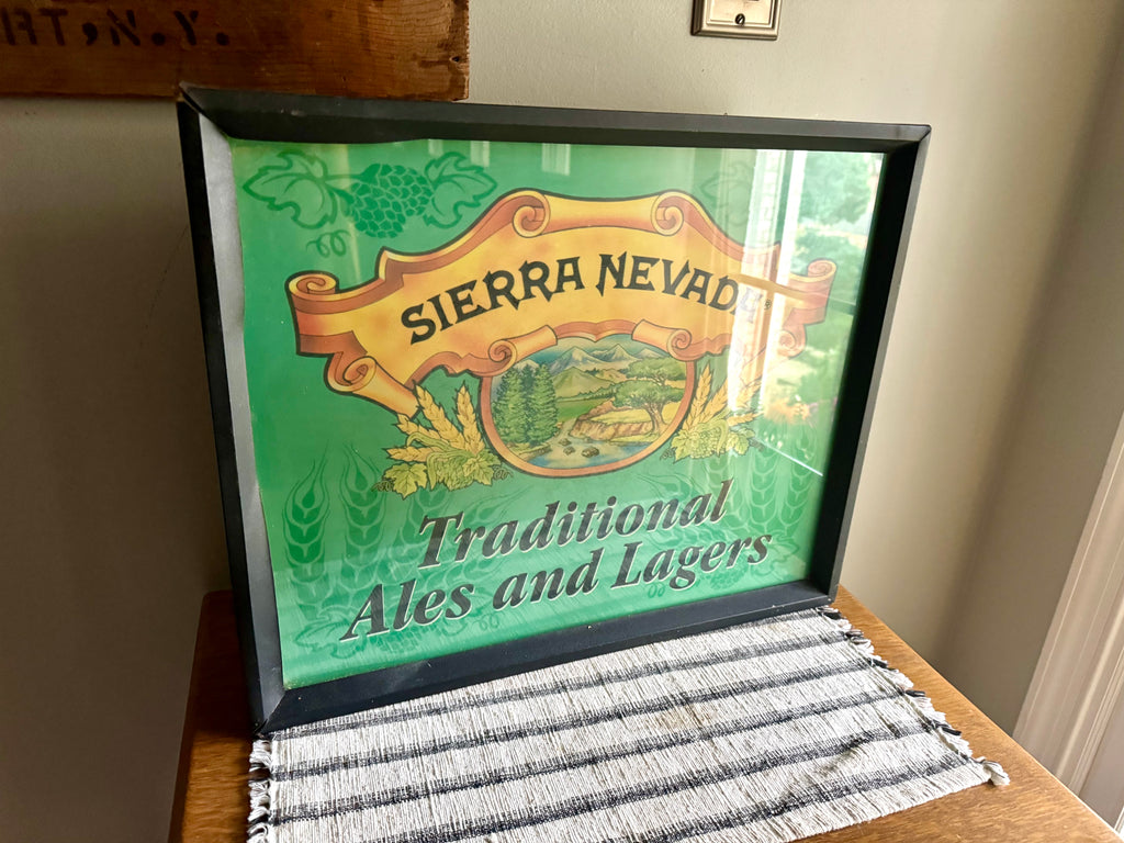 Vintage Sierra Nevada Lighted Advertisement Sign | Traditional Ales and Lagers Lighted Sign