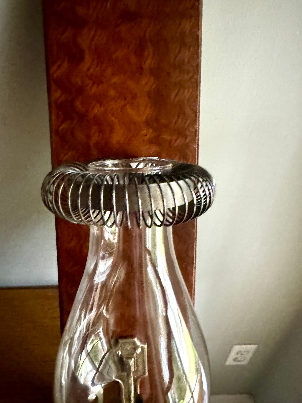 Antique Adams & Westlake Co. Railroad Car Wall Mount Oil Lamp | Railroad Car Oil Lantern