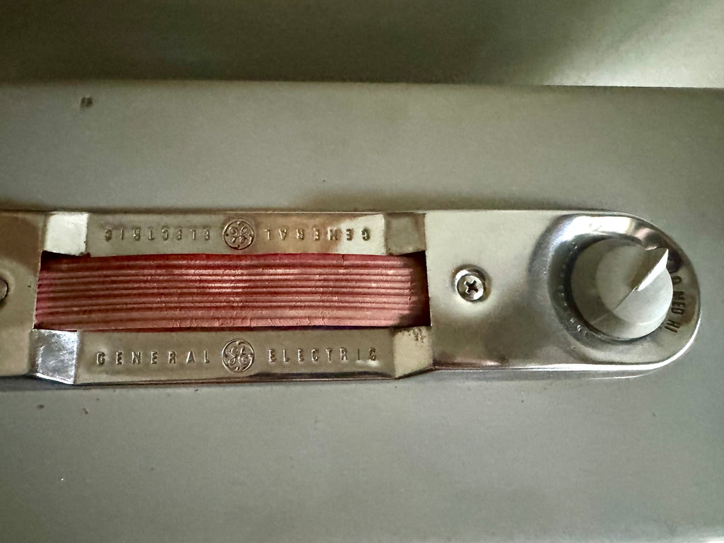 Vintage Mid Century Twin Blade General Electric Ventilator Fan | General Electric Model 44 Dual Fan Box Fan