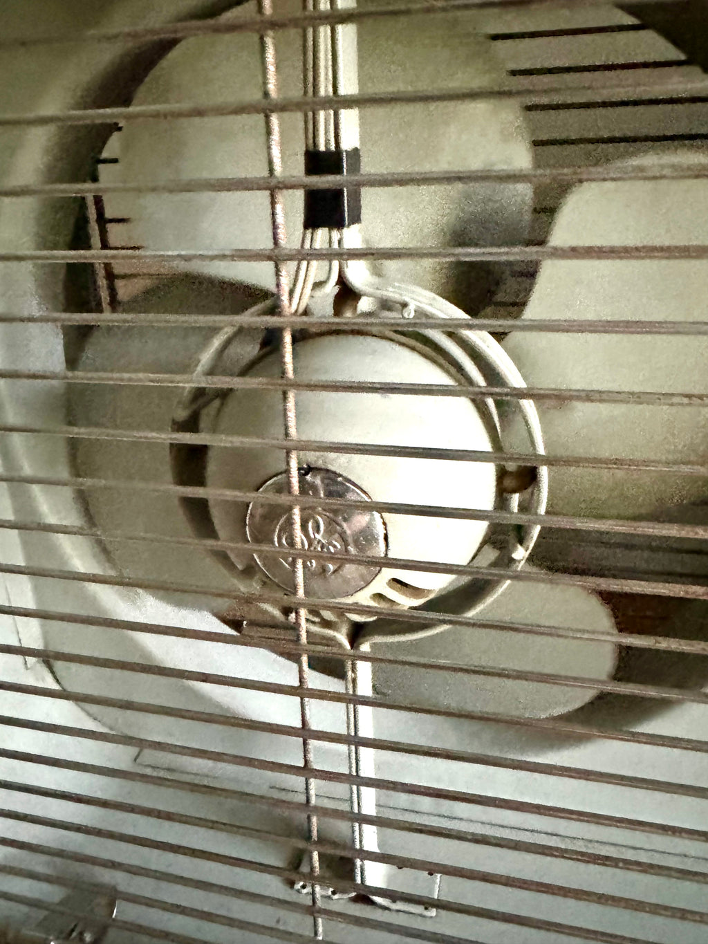 Vintage Mid Century Twin Blade General Electric Ventilator Fan | General Electric Model 44 Dual Fan Box Fan