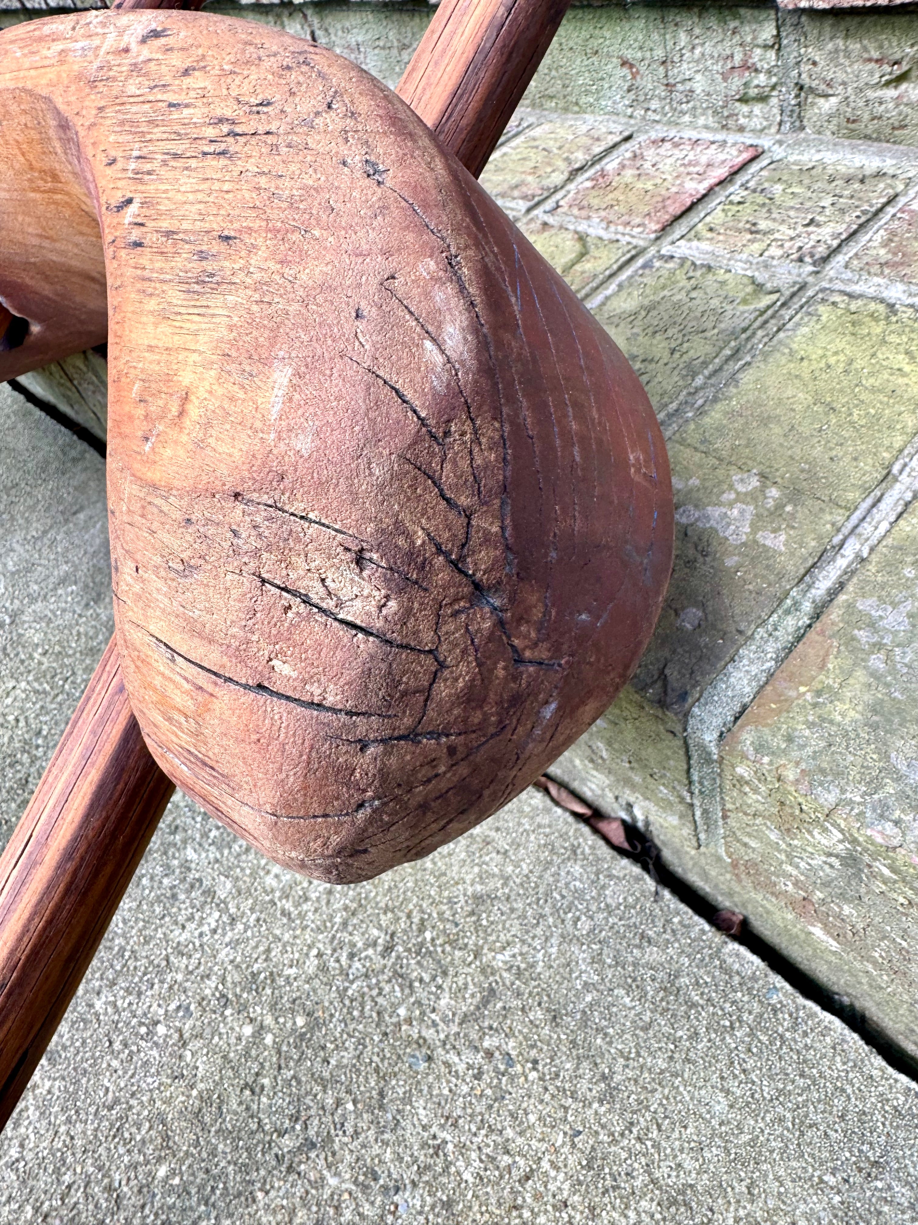 Antique Double Ox Yoke | Large Ox Yoke | Rustic Wood and Steel Double Ox Yoke | Large Primitive Handmade Double Oxen Yoke | Farmhouse Decor