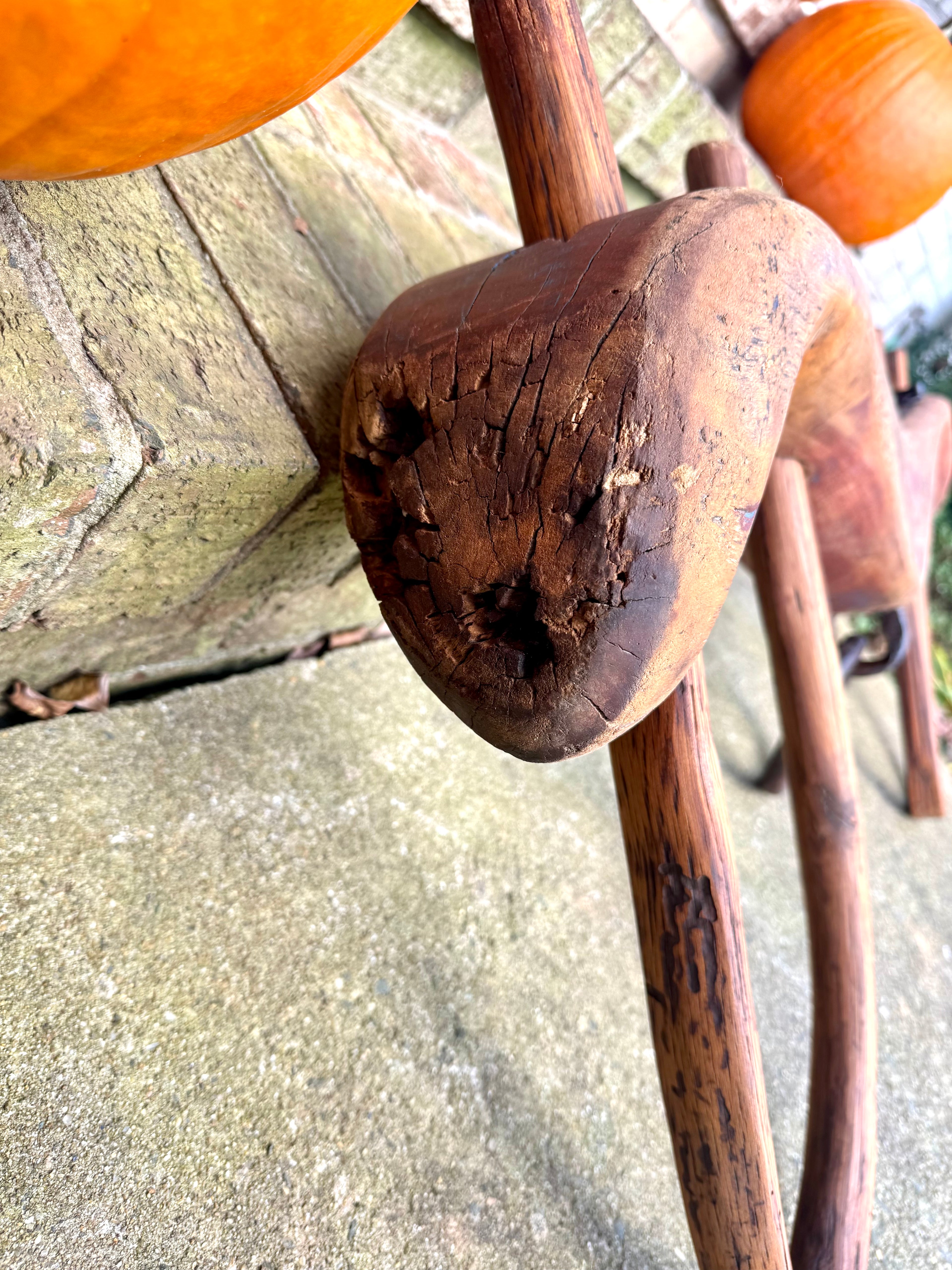 Antique Double Ox Yoke | Large Ox Yoke | Rustic Wood and Steel Double Ox Yoke | Large Primitive Handmade Double Oxen Yoke | Farmhouse Decor