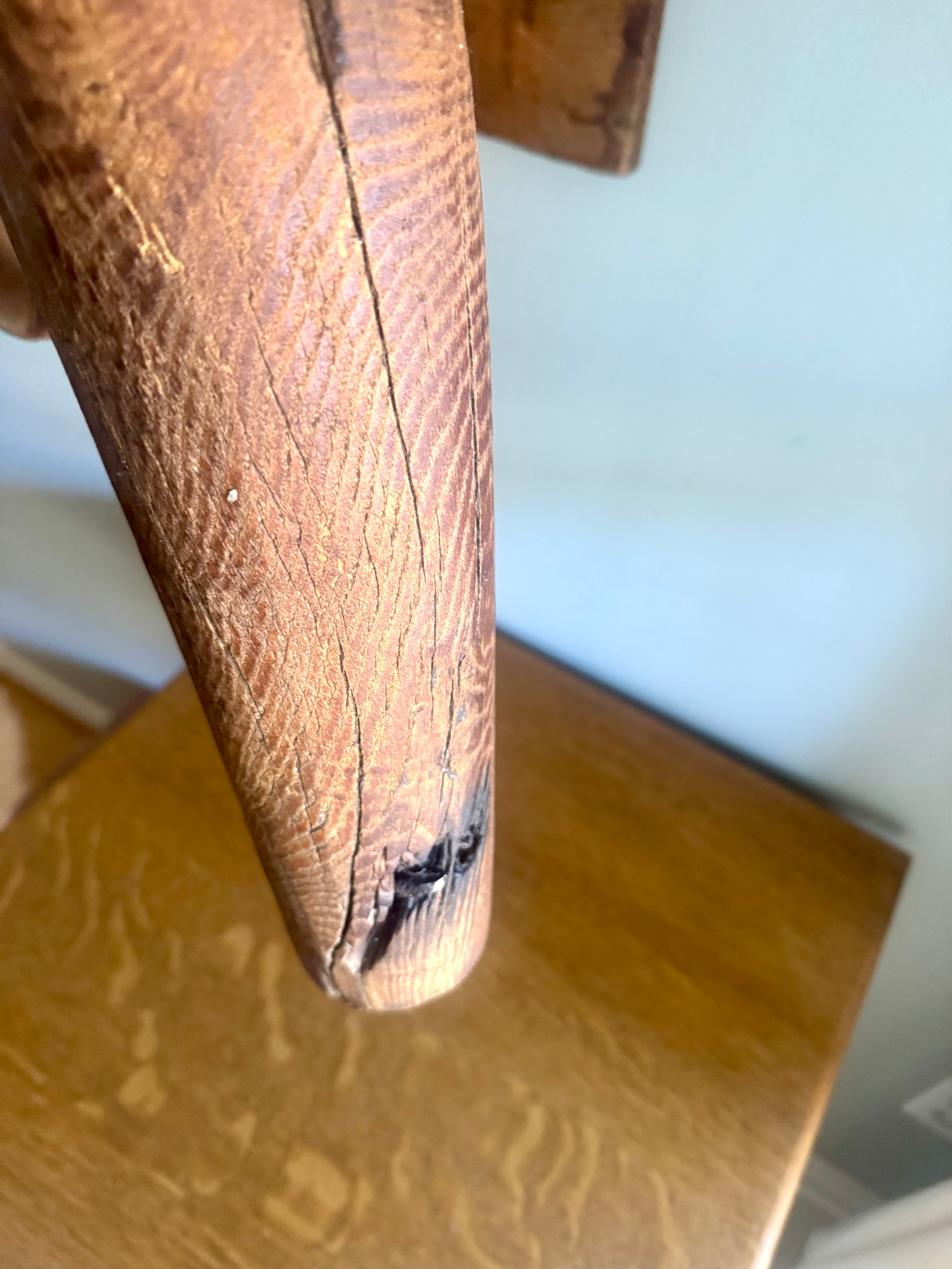 Antique Single Ox Yoke | Large Ox Yoke | Rustic Wood and Steel Single Ox Yoke | Small Primitive Handmade Oxen Yoke | Farmhouse Decor | Western Decor