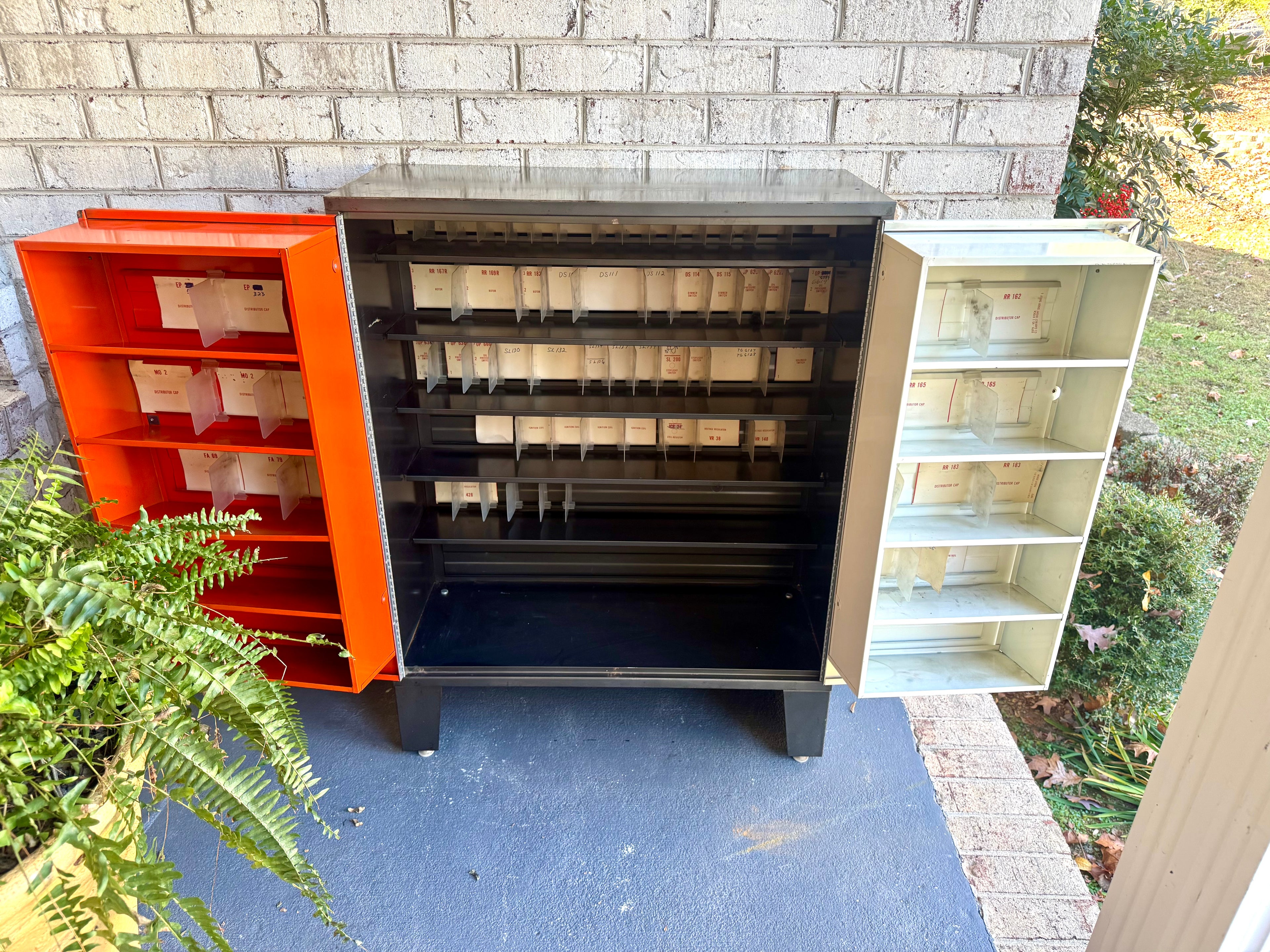 Industrial Echlin Napa Parts Cabinet | Mechanics Floor Cabinet | Industrial Napa Parts Cabinet | Industrial Li