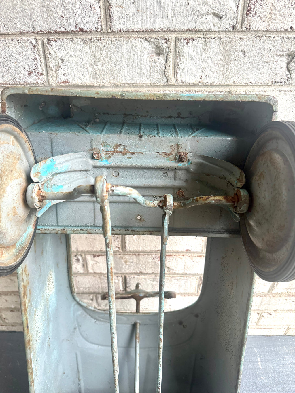 1960's Distressed Murray "Tee Bird" Pedal Car | Rustic Murray Pedal Car With New Tires