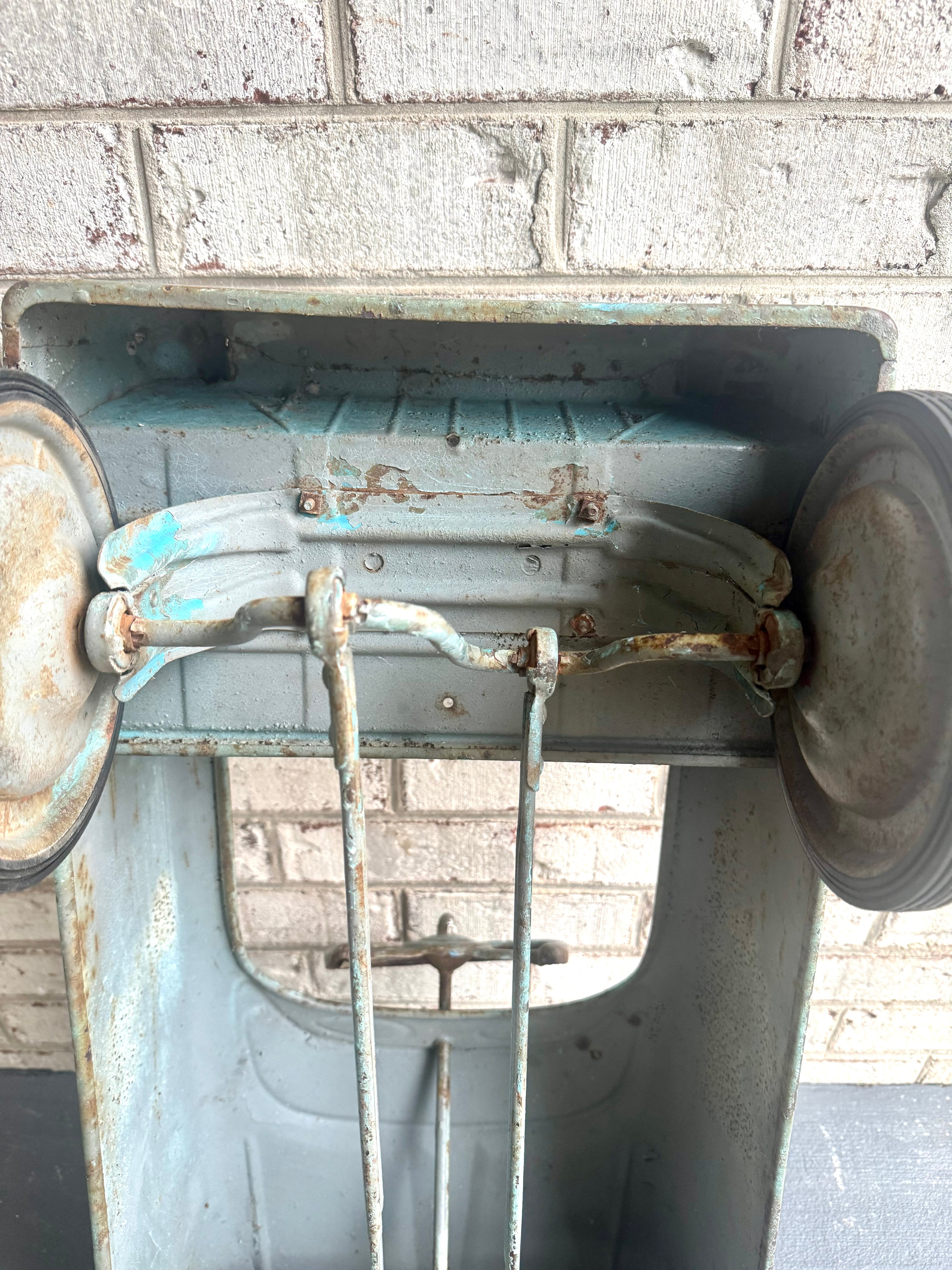 1960's Distressed Murray "Tee Bird" Pedal Car | Rustic Murray Pedal Car With New Tires