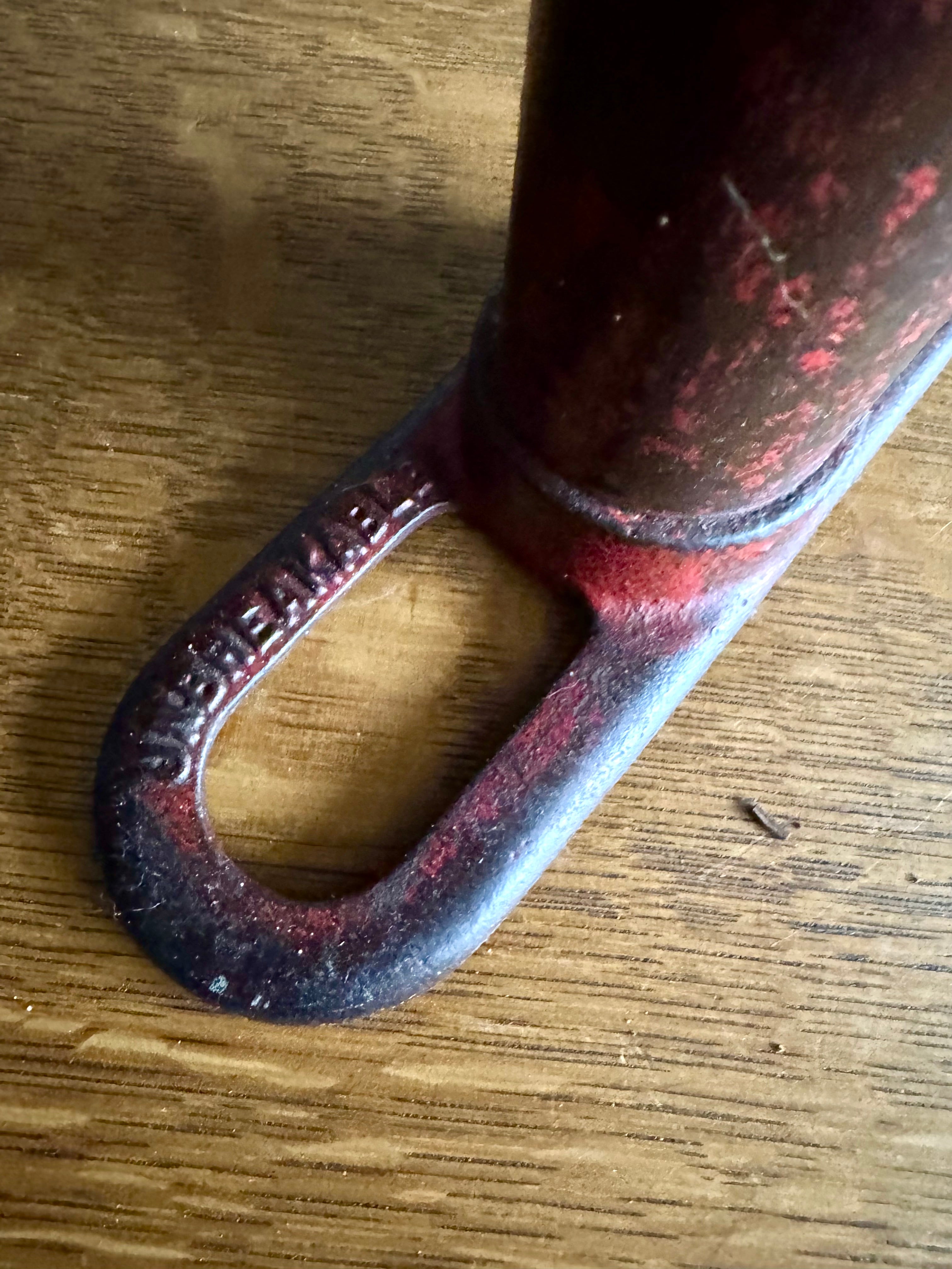 Vtg Metal and Wood Air Pump | Unbreakable Metal Tire Pump