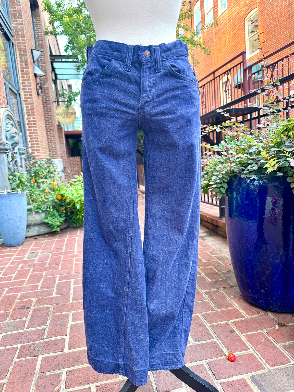 1960's Levis Big E Jeans ~ Dark Wash Collector Denim "Levis For Gals" ~ Levis White Tab