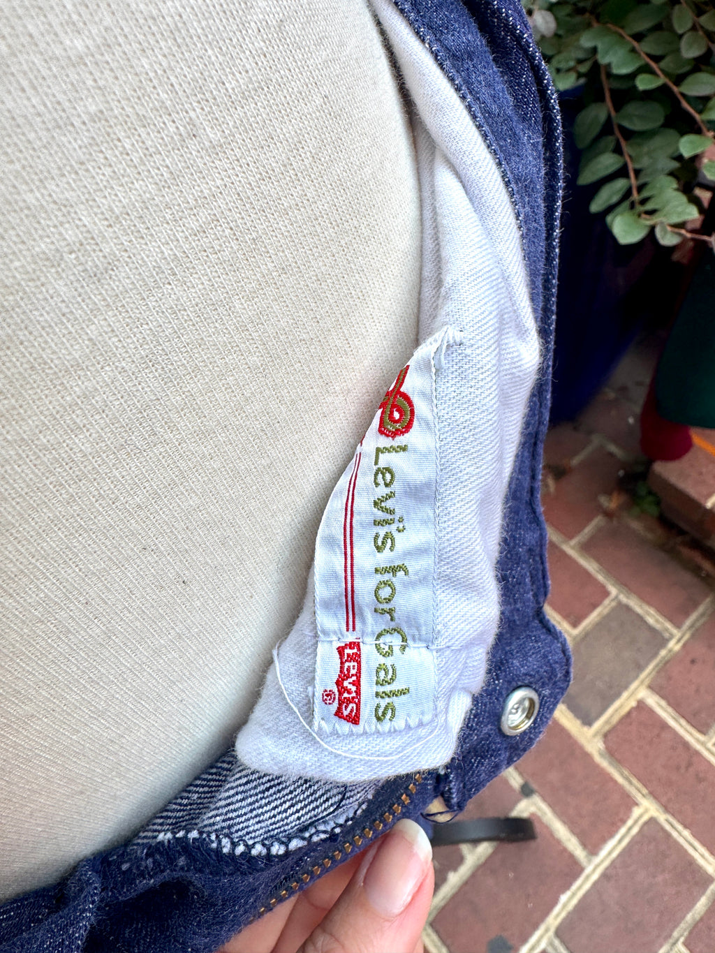 1960's Levis Big E Jeans ~ Dark Wash Collector Denim "Levis For Gals" ~ Levis White Tab