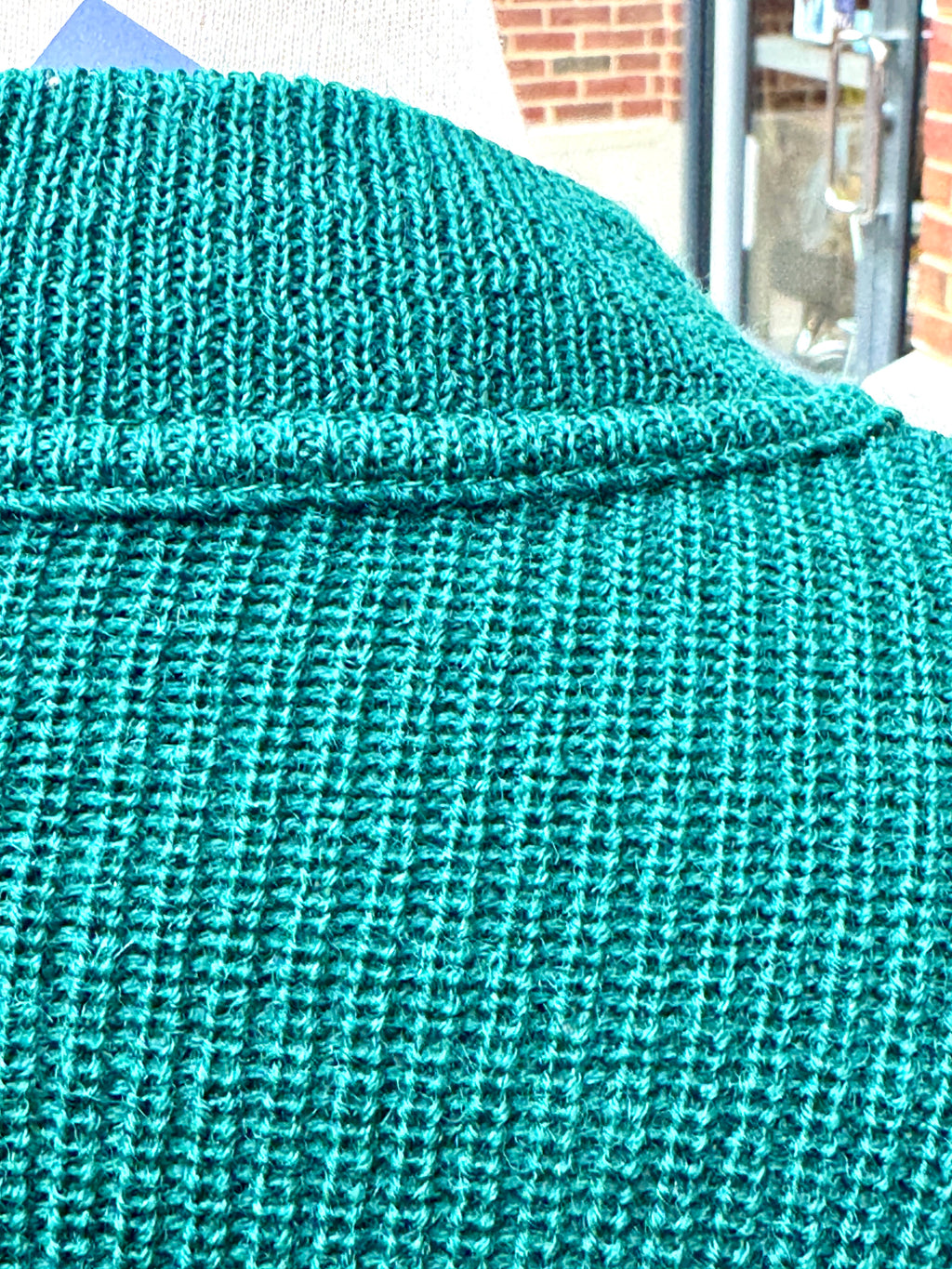 1930's/40's Pure Wool Deep Emerald Green Cardigan Sweater ~ Size M