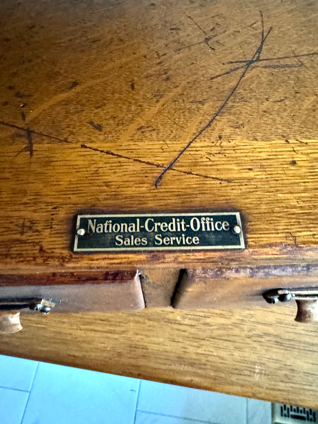 Antique Oak Card Catalog Cabinet | 2 Drawer Wooden Filing Cabinet | Oak Storage Cabinet