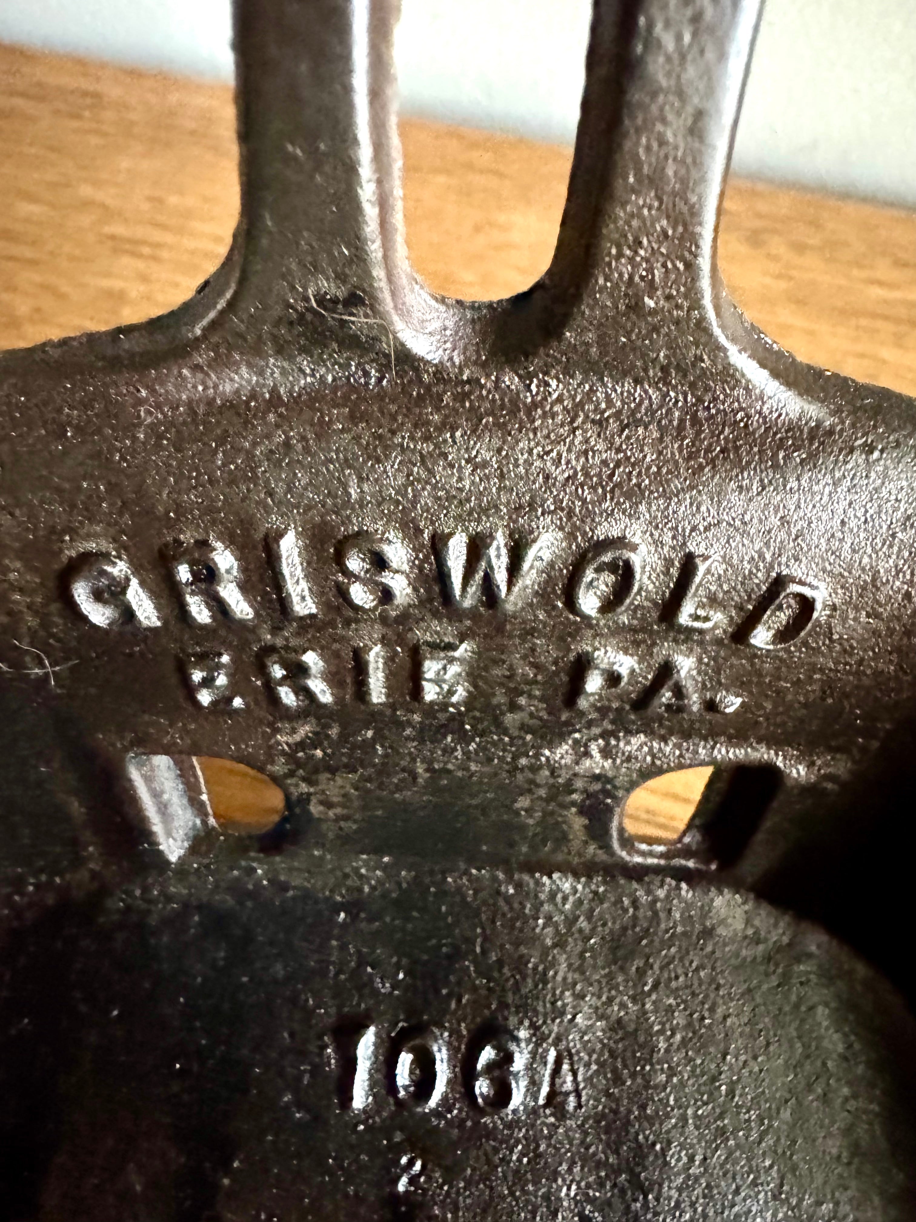1930's Griswold 106A Cast Iron Wall Mount Mailbox | Griswold Letter Box