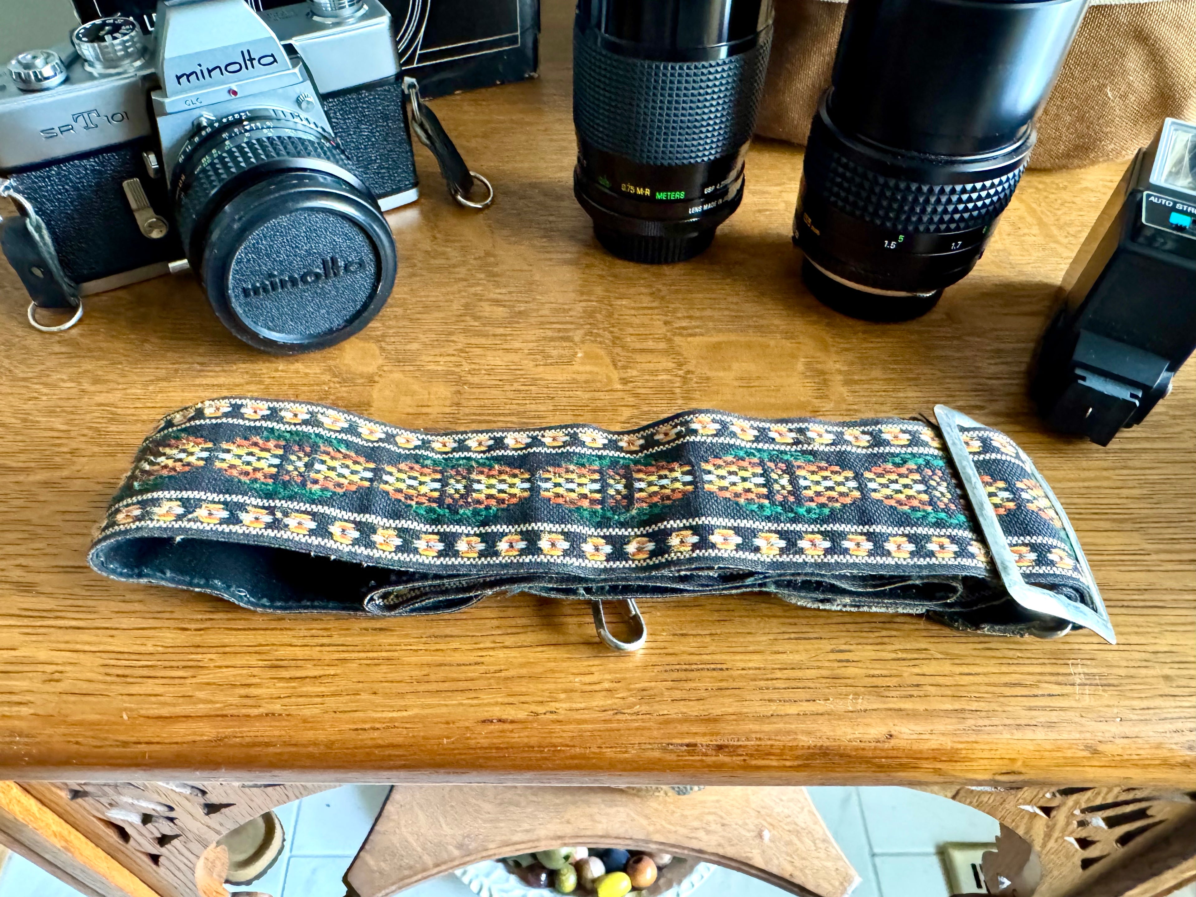 Vtg Minolta SR-T 101, Camera Bag, 2 Extra Lenses, Strap and Accessories | Minolta 35MM Camera
