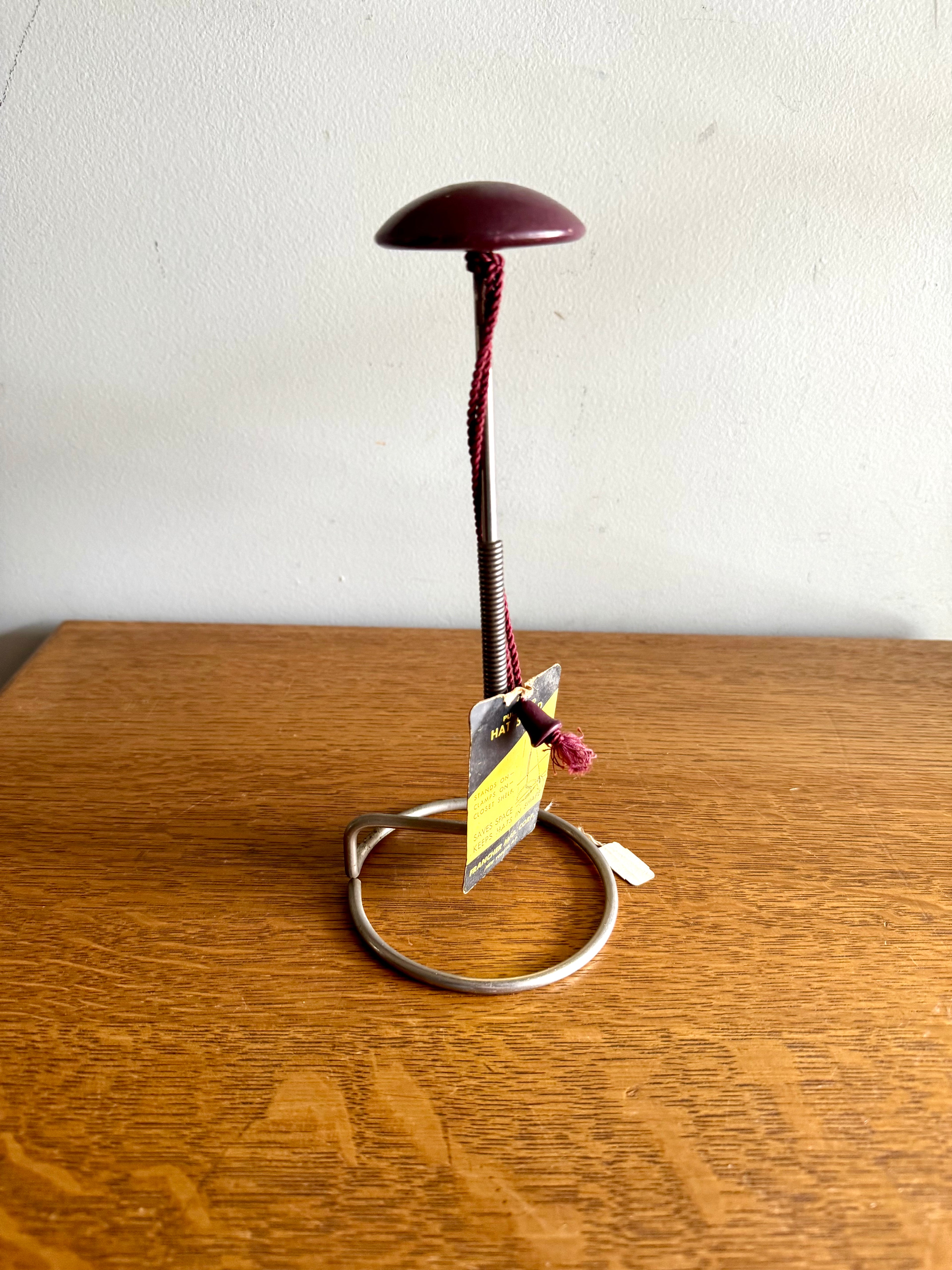 Vintage Francher MFG Display Hat Stand | Pull Cord Hat Stand |