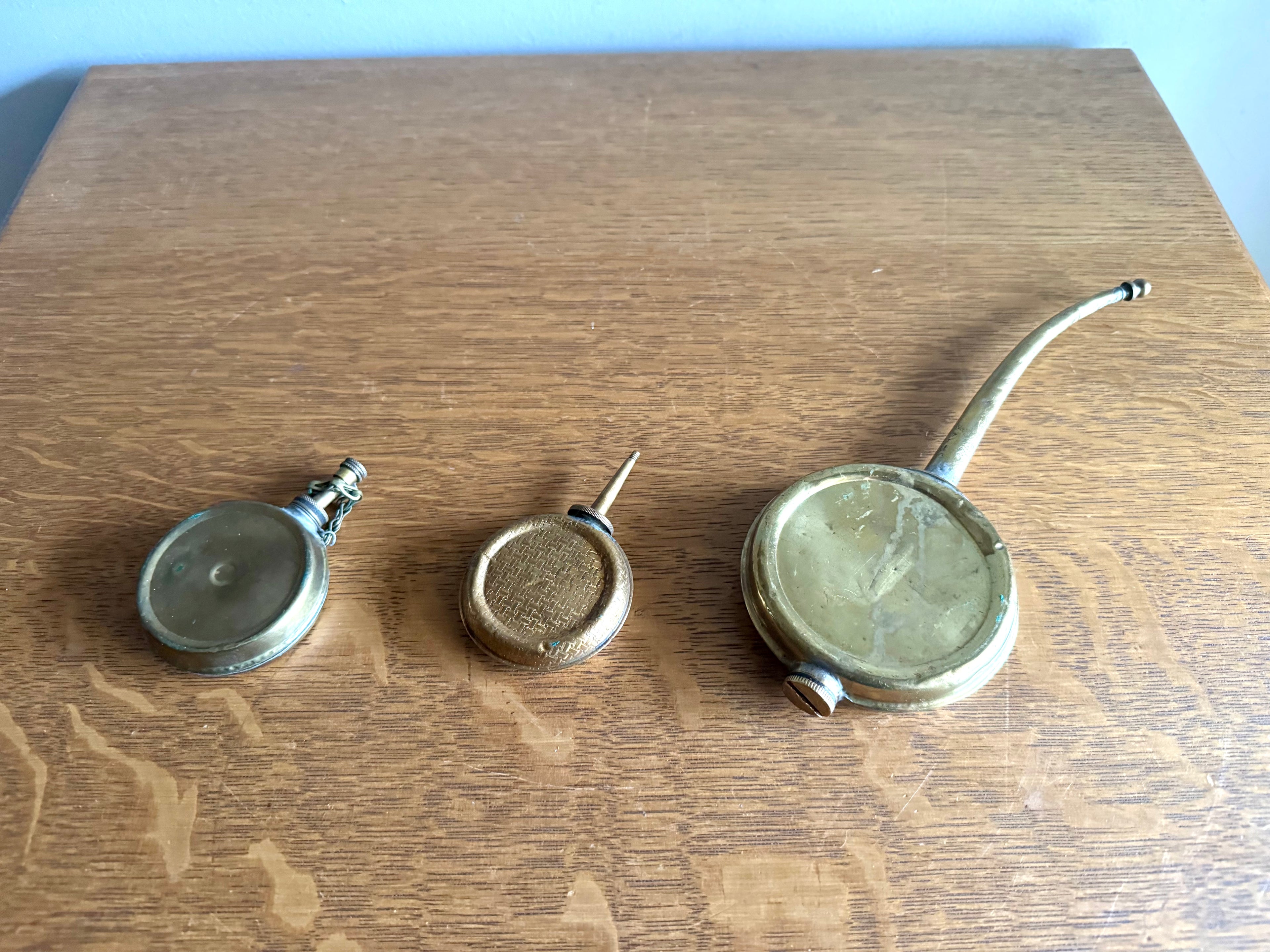 Vtg Set of 3 Banjo Oilers | Banjo Thumb Oilers | T.E. Bladon & Sons Oiler
