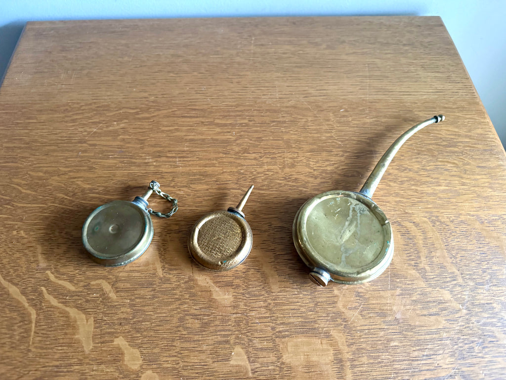 Vtg Set of 3 Banjo Oilers | Banjo Thumb Oilers | T.E. Bladon & Sons Oiler