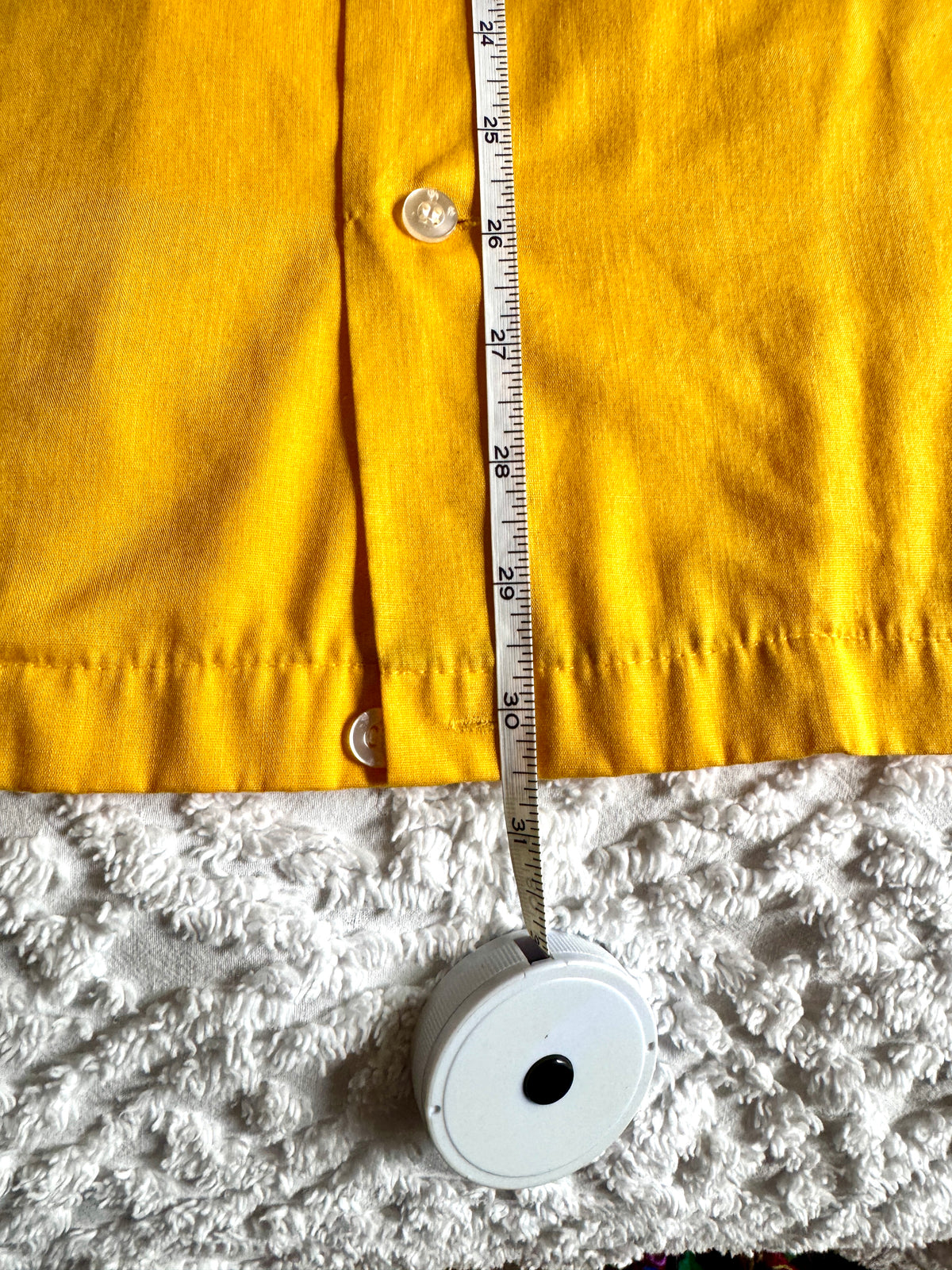Vtg Yellow Buttom Up Work Shirt ~ J & J Vending Bowling Shirt ~ Yellow Bowling Shirt
