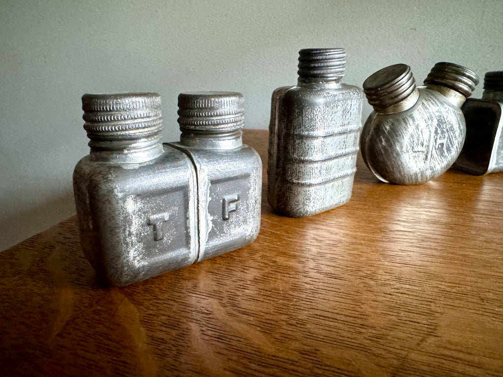 Set of 5 Rifle Oiler Cans | Soviet Rifle Oil Cans | Various Lot of WW2 Oiler Cans