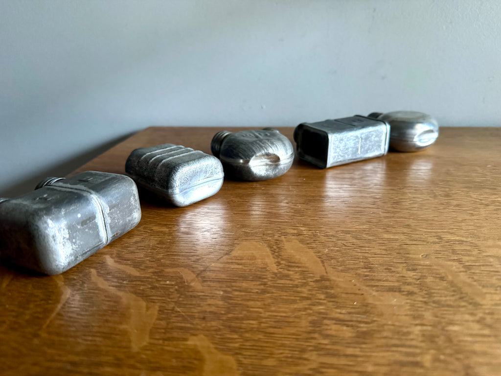Set of 5 Rifle Oiler Cans | Soviet Rifle Oil Cans | Various Lot of WW2 Oiler Cans