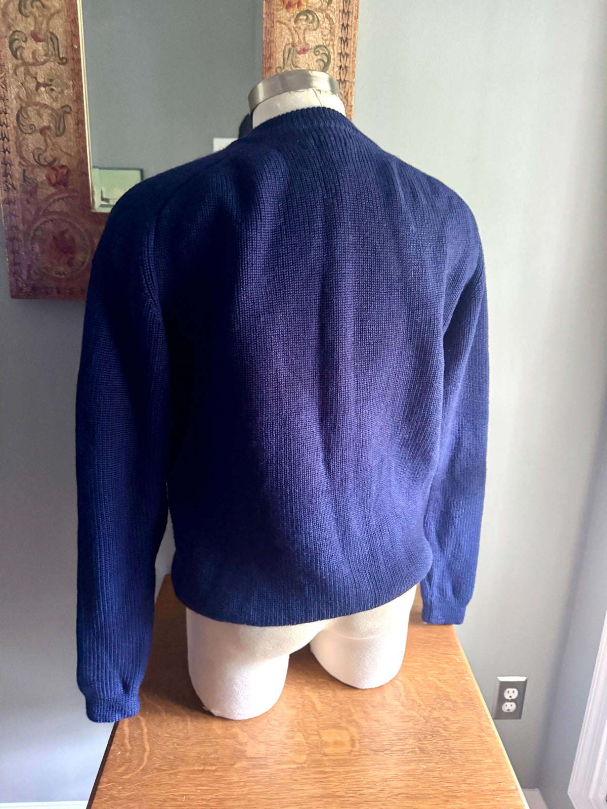 Vintage Patagonia Wool Chamonix Guide Sweater ~ XLarge Blue Pullover Crewneck