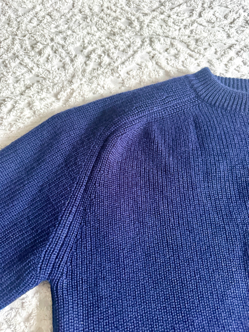 Vintage Patagonia Wool Chamonix Guide Sweater ~ XLarge Blue Pullover Crewneck