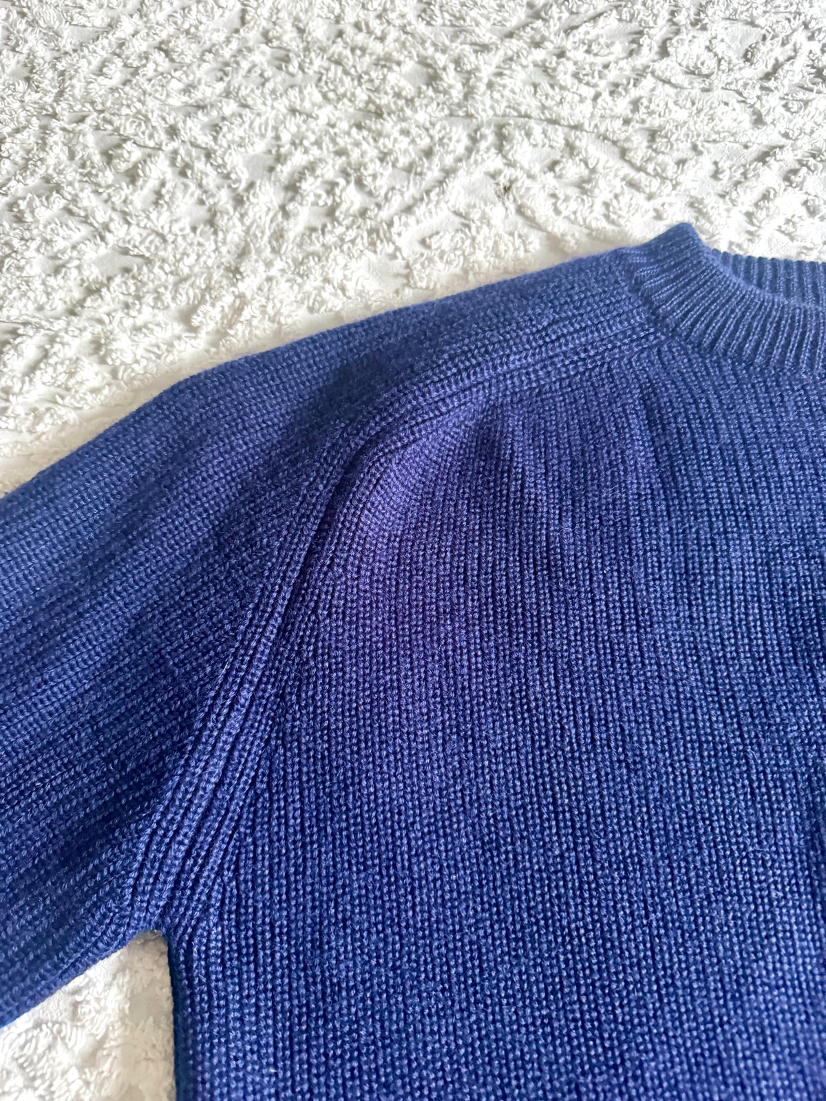 Vintage Patagonia Wool Chamonix Guide Sweater ~ XLarge Blue Pullover Crewneck