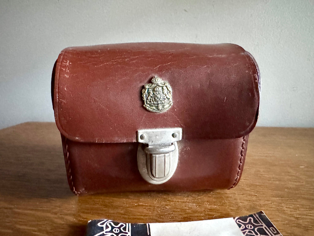 Vtg/Rare Abu Garcia Abumatic  Model 40 Spincast Reel in Kunglhovleverantor Leather Case and Original Manuals
