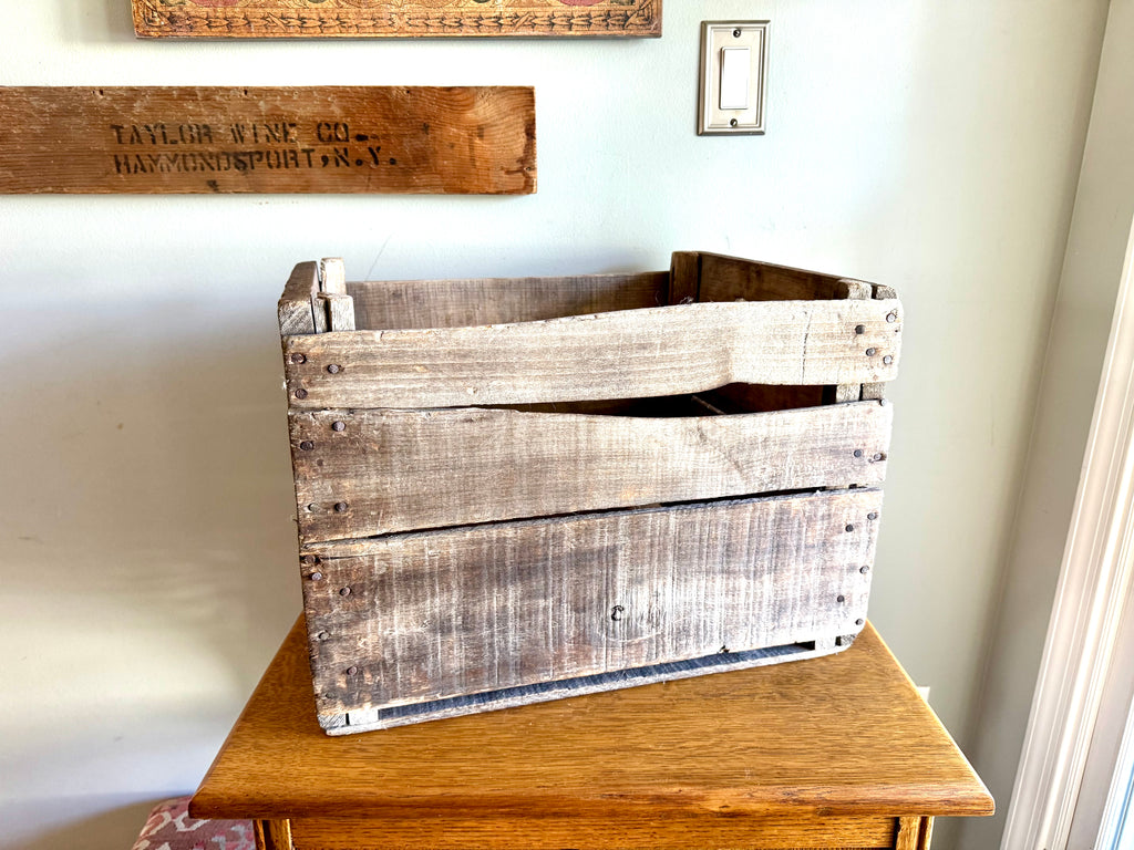 Distressed Wooden Robinson Cold Storage Crate | Winchester VA Wooden Crate