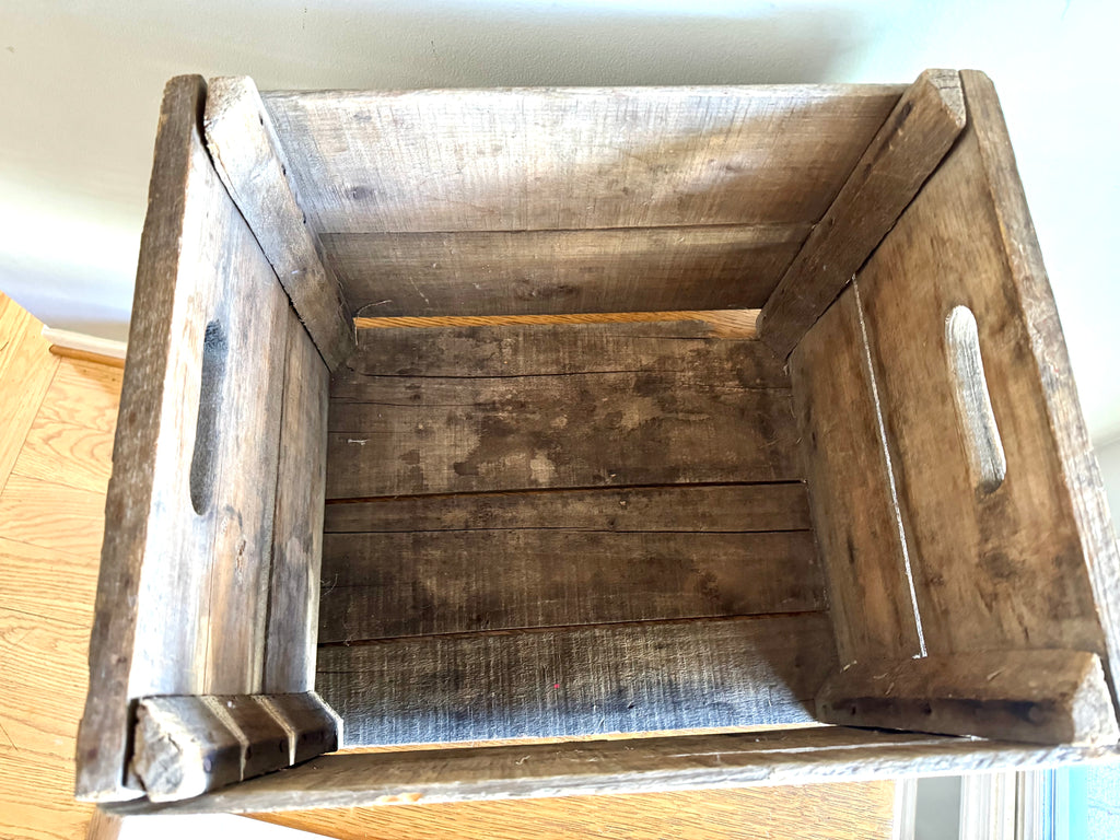 Distressed Wooden Robinson Cold Storage Crate | Winchester VA Wooden Crate