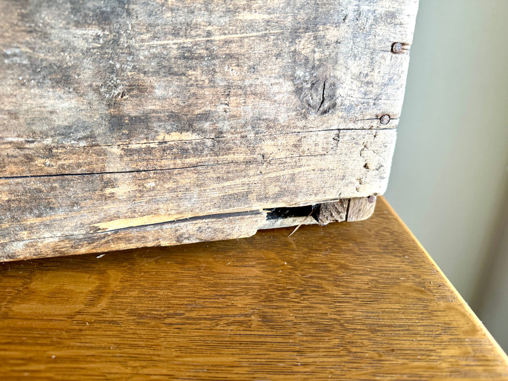 Distressed Wooden Robinson Cold Storage Crate | Winchester VA Wooden Crate