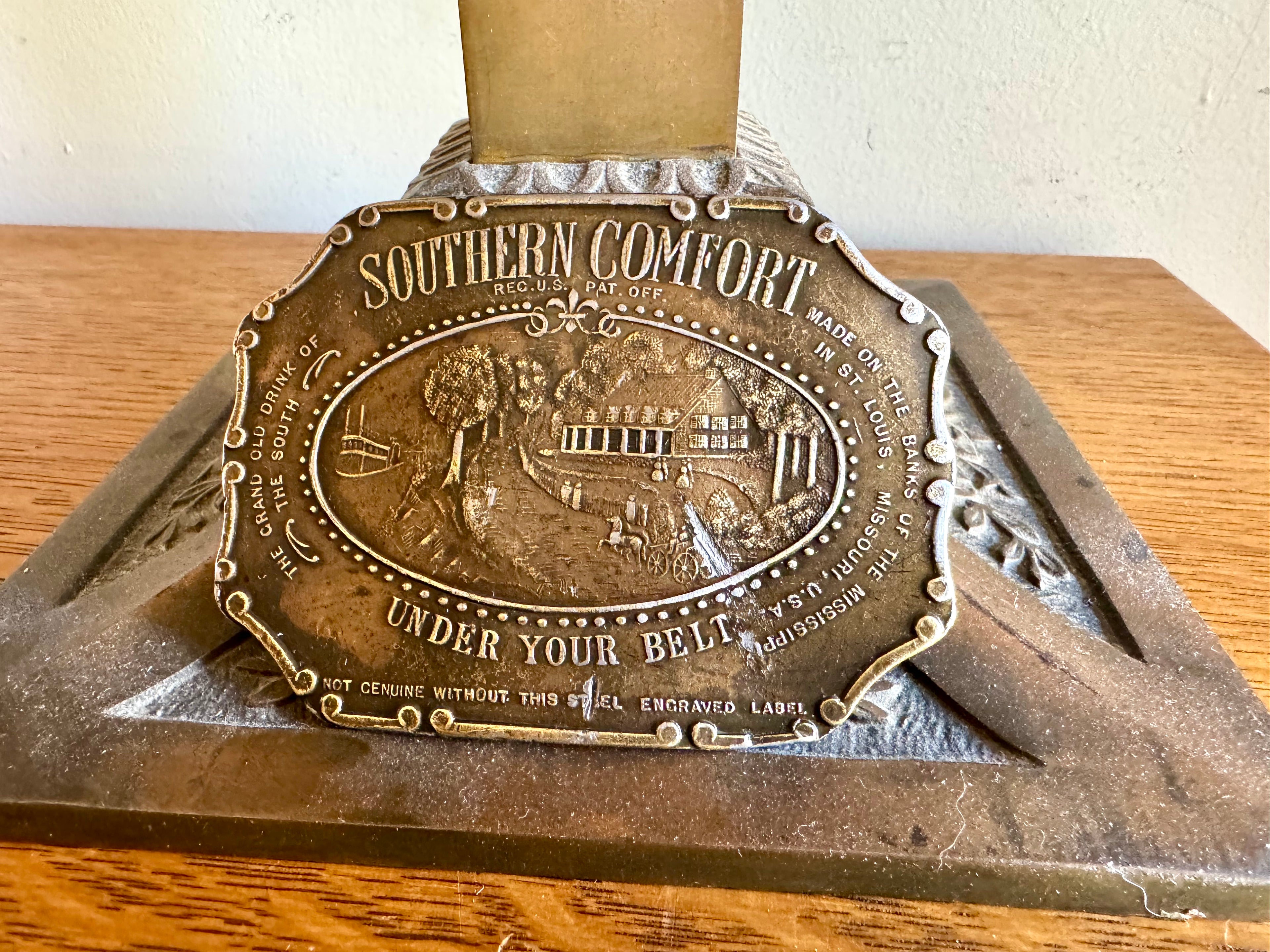 Vtg Southern Comfort Metal Belt Buckle | Whiskey Belt Buckle