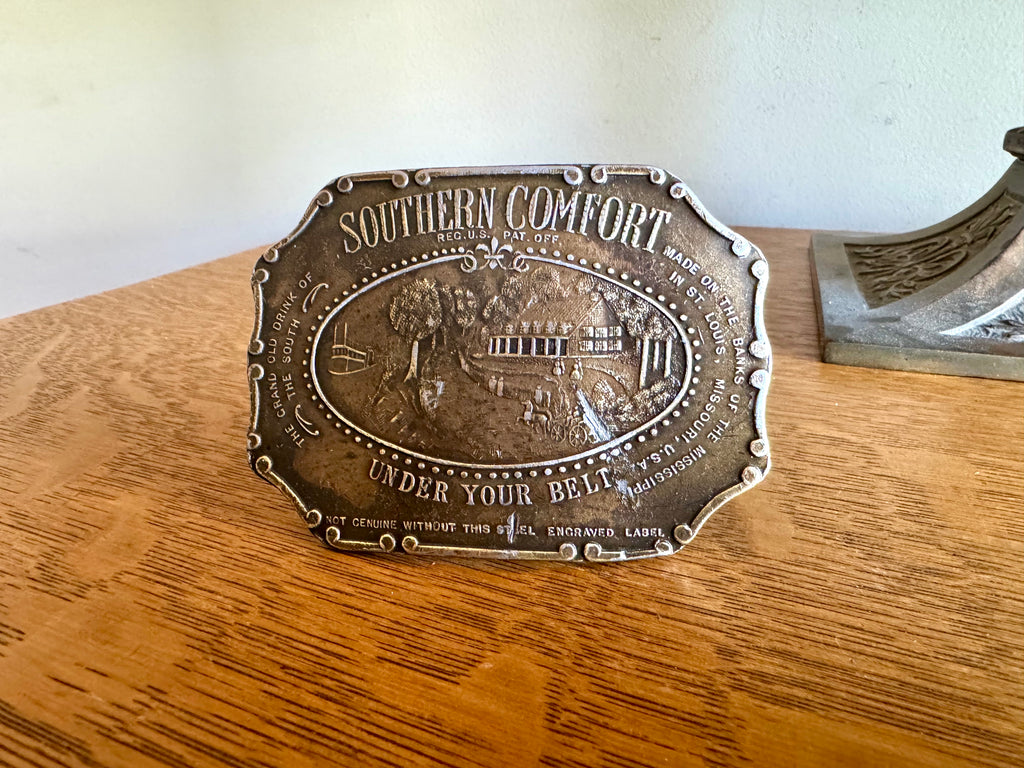 Vtg Southern Comfort Metal Belt Buckle | Whiskey Belt Buckle