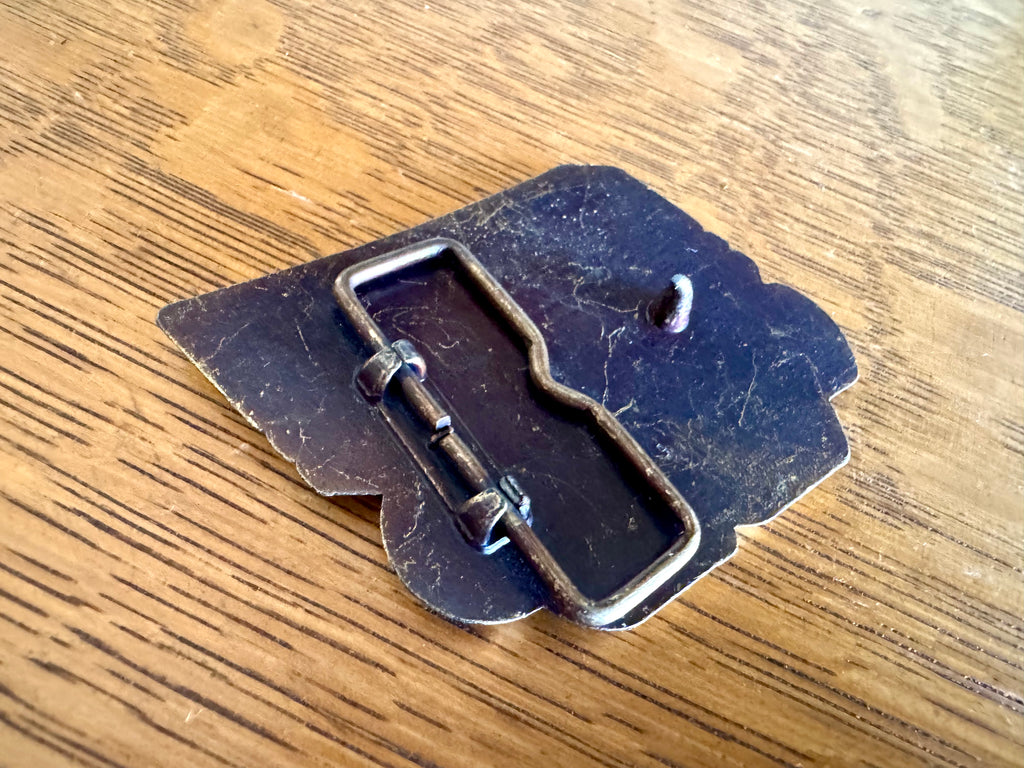 Vtg Brass USA Olympics Belt Buckle | 1988 USA Olympics Buckle